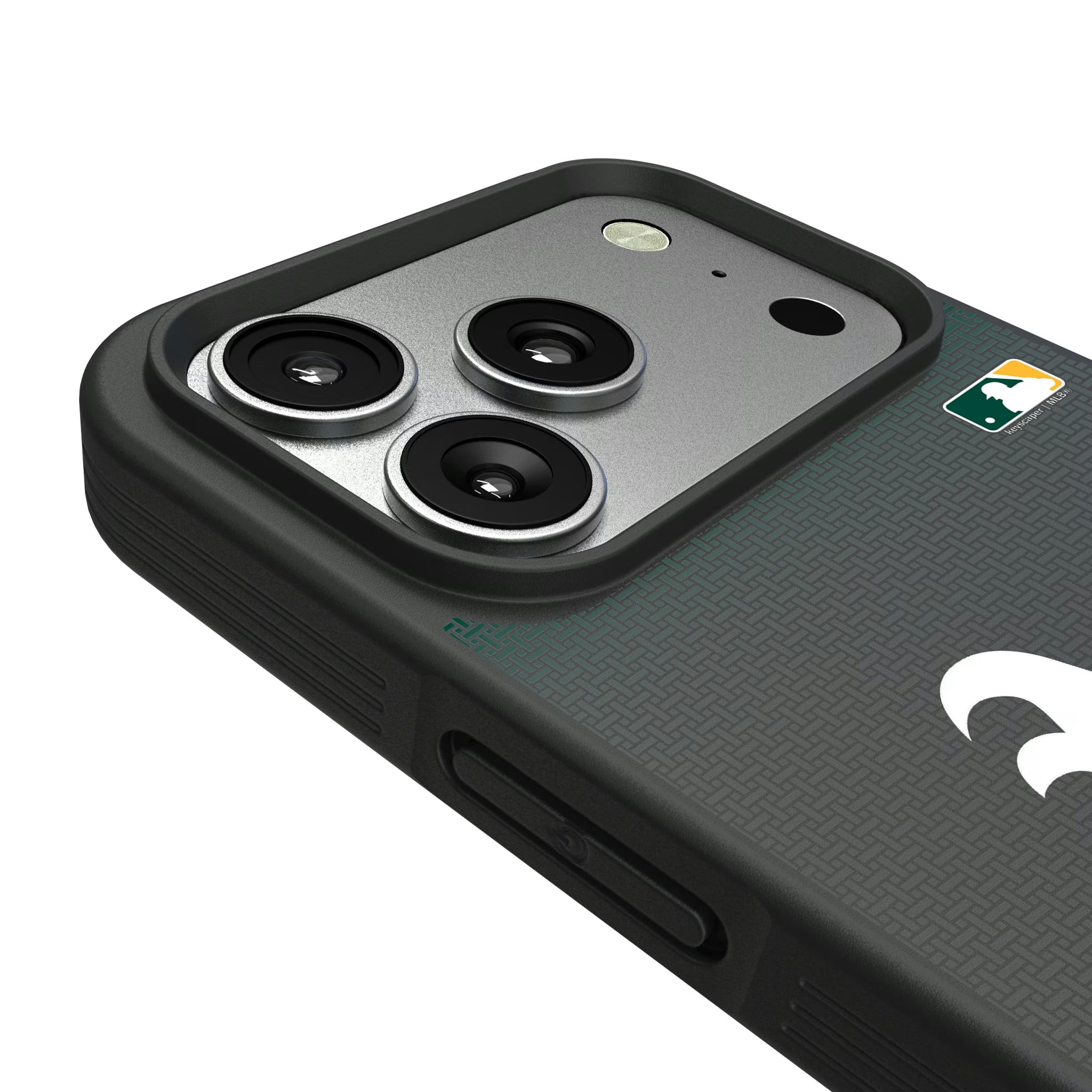 Oakland Athletics Linen iPhone Bump Phone Case for Apple iPhone - Detail#Device_iPhone 17 Pro