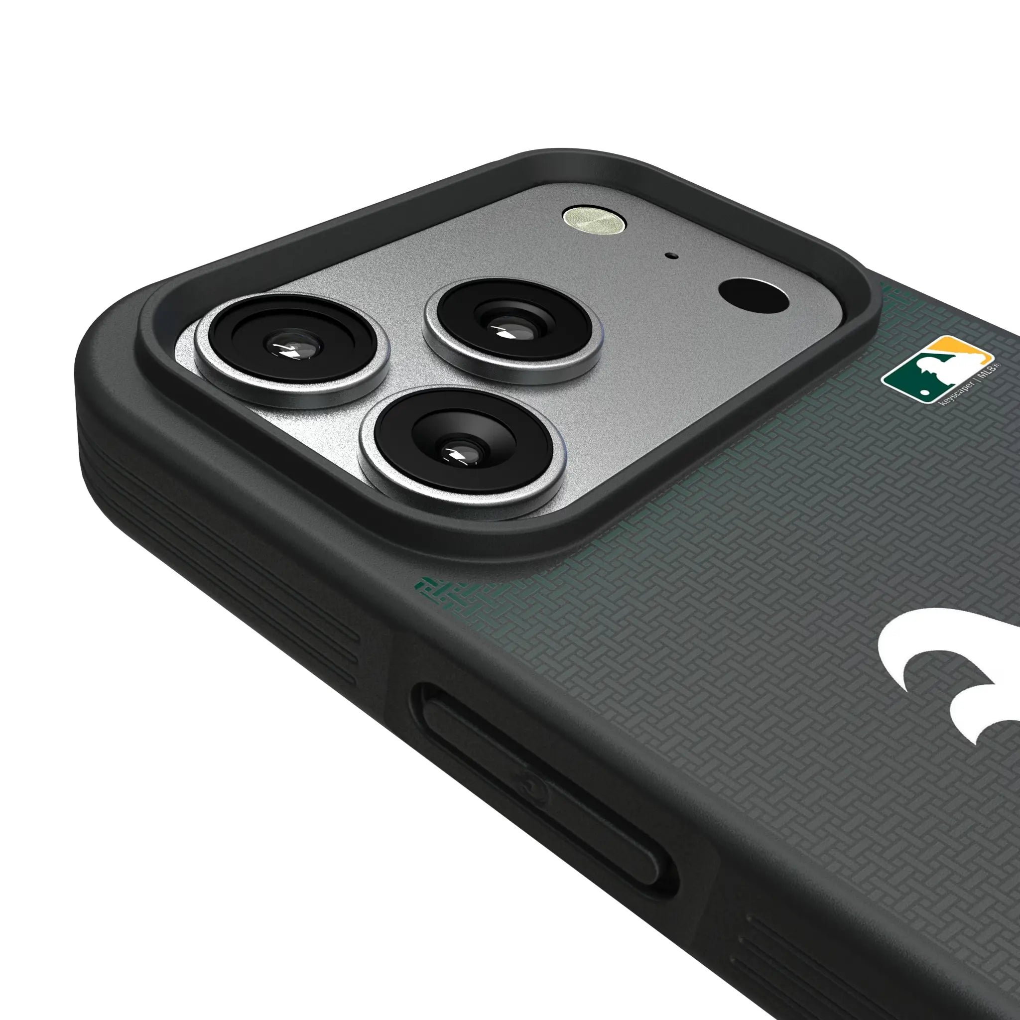 Oakland Athletics Linen iPhone Bump Phone Case for Apple iPhone - Detail#Device_iPhone 17 Pro