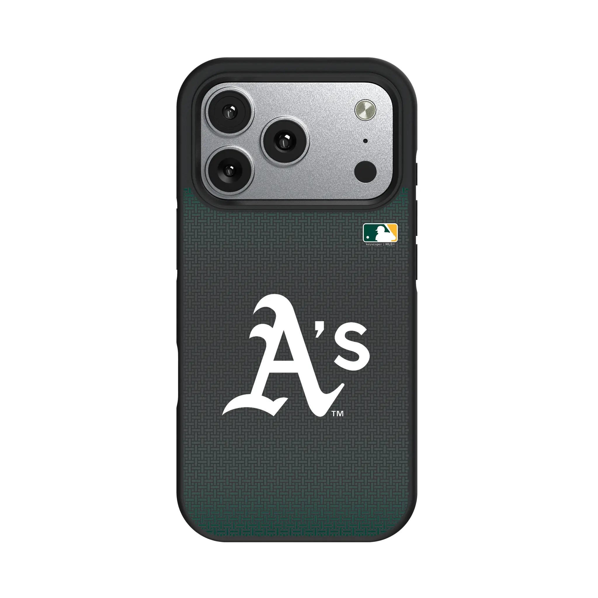 Oakland Athletics Linen iPhone Bump Phone Case for Apple iPhone#Device_iPhone 17 Pro