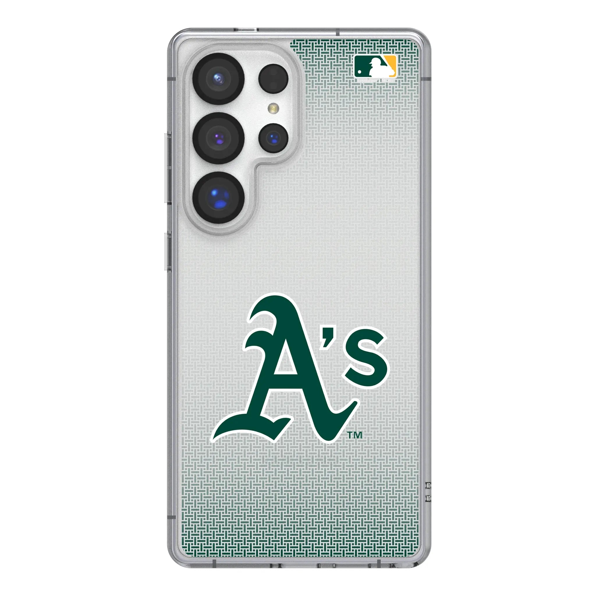 Oakland Athletics Linen Galaxy Clear Phone Case for Samsung Galaxy#Device_Galaxy S25 Ultra