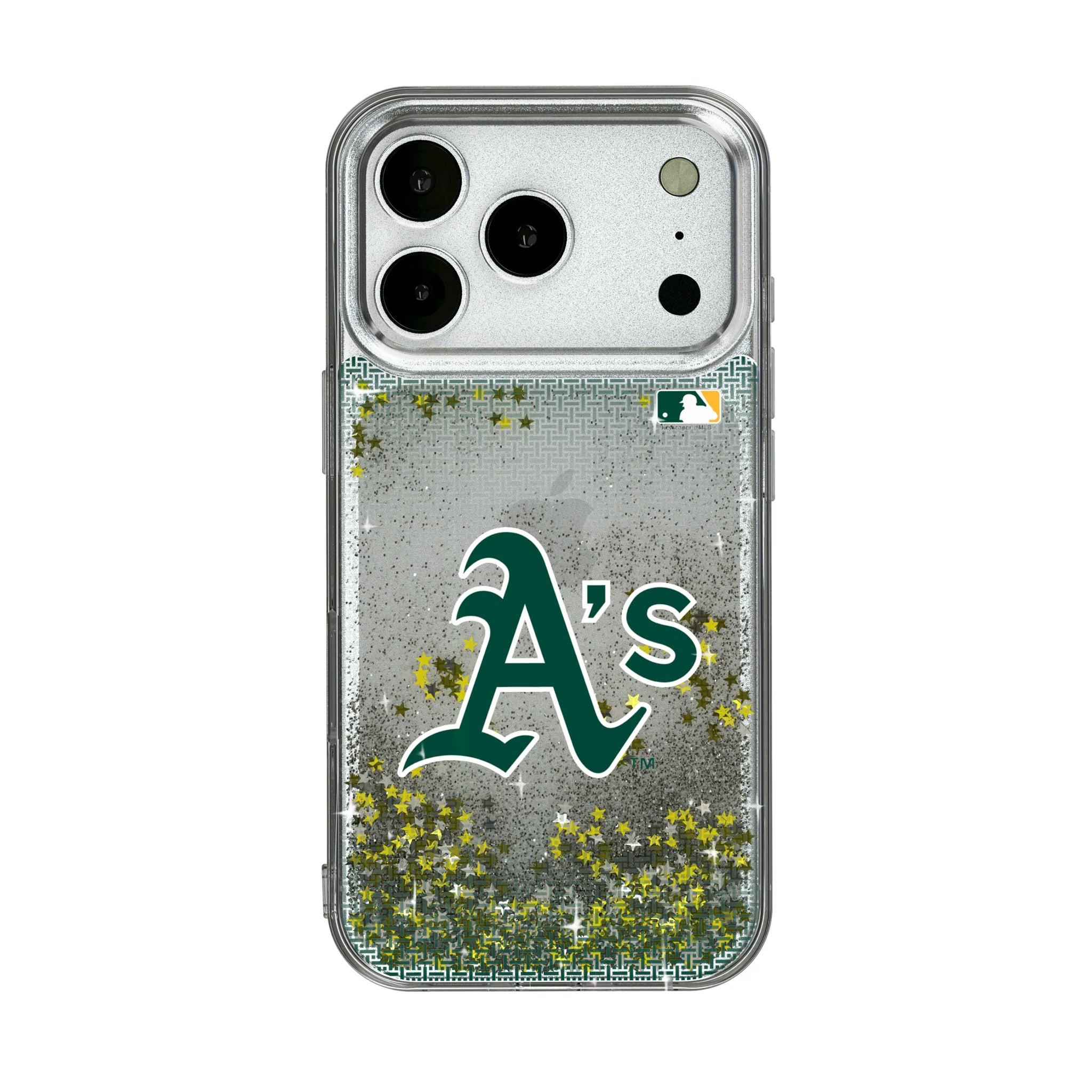 Oakland Athletics Linen iPhone Glitter Phone Case for Apple iPhone