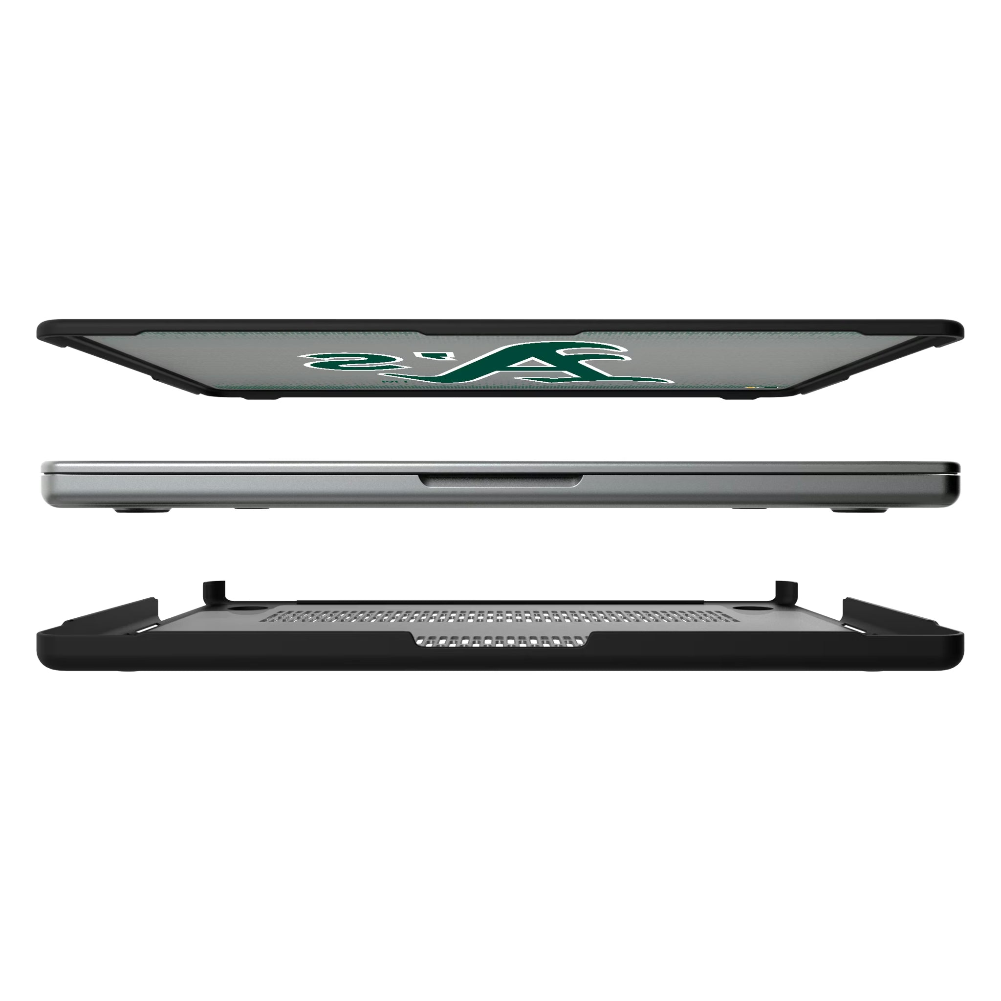Oakland Athletics Linen MacBook Laptop Case for Apple MacBook#Device_MacBook Pro (14-inch, 2021) / MacBook Pro (14-inch, 2023) / MacBook Pro (14-inch, 2024)