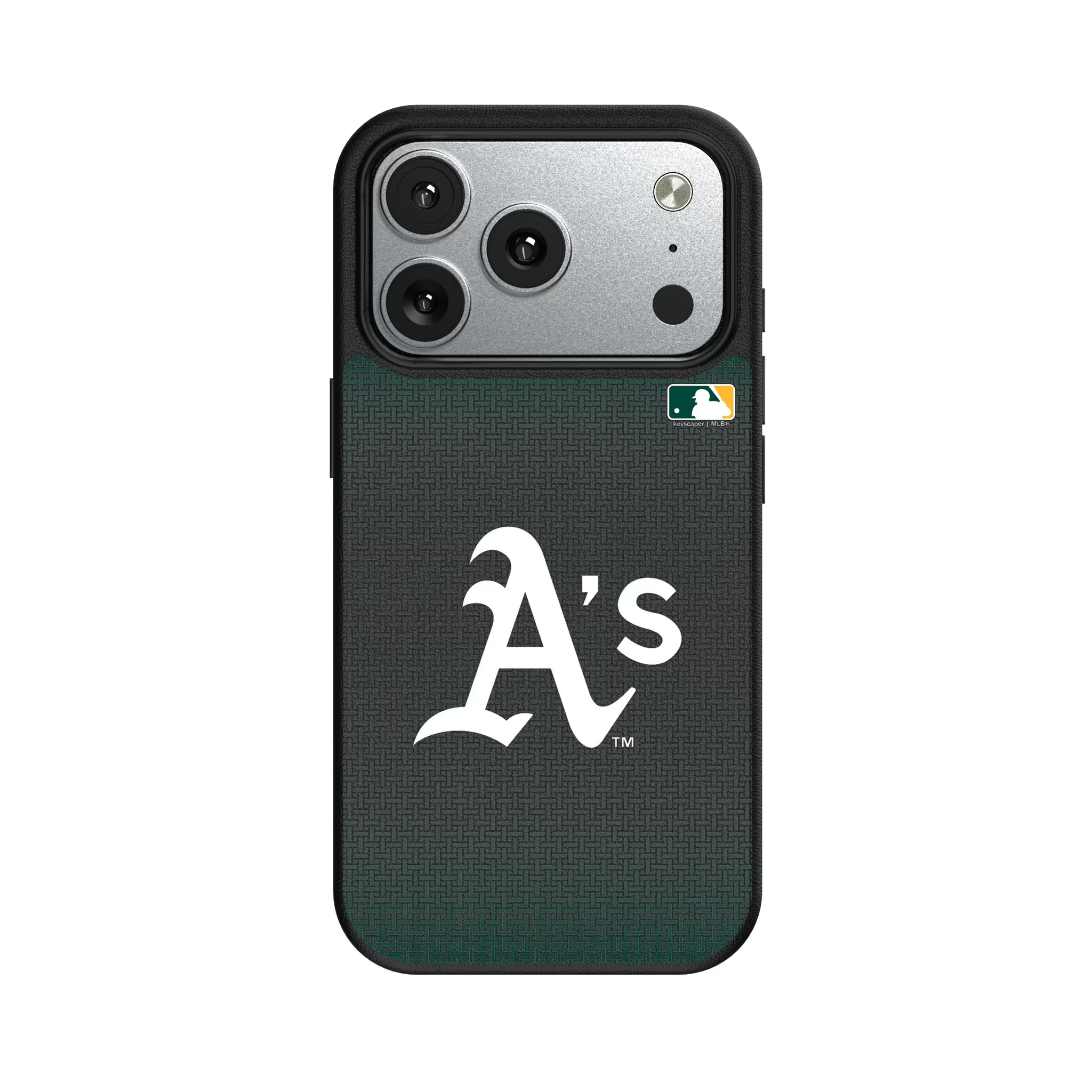 Oakland Athletics Linen iPhone MagSafe Compatible Phone Case for Apple iPhone#Device_iPhone 17 Pro