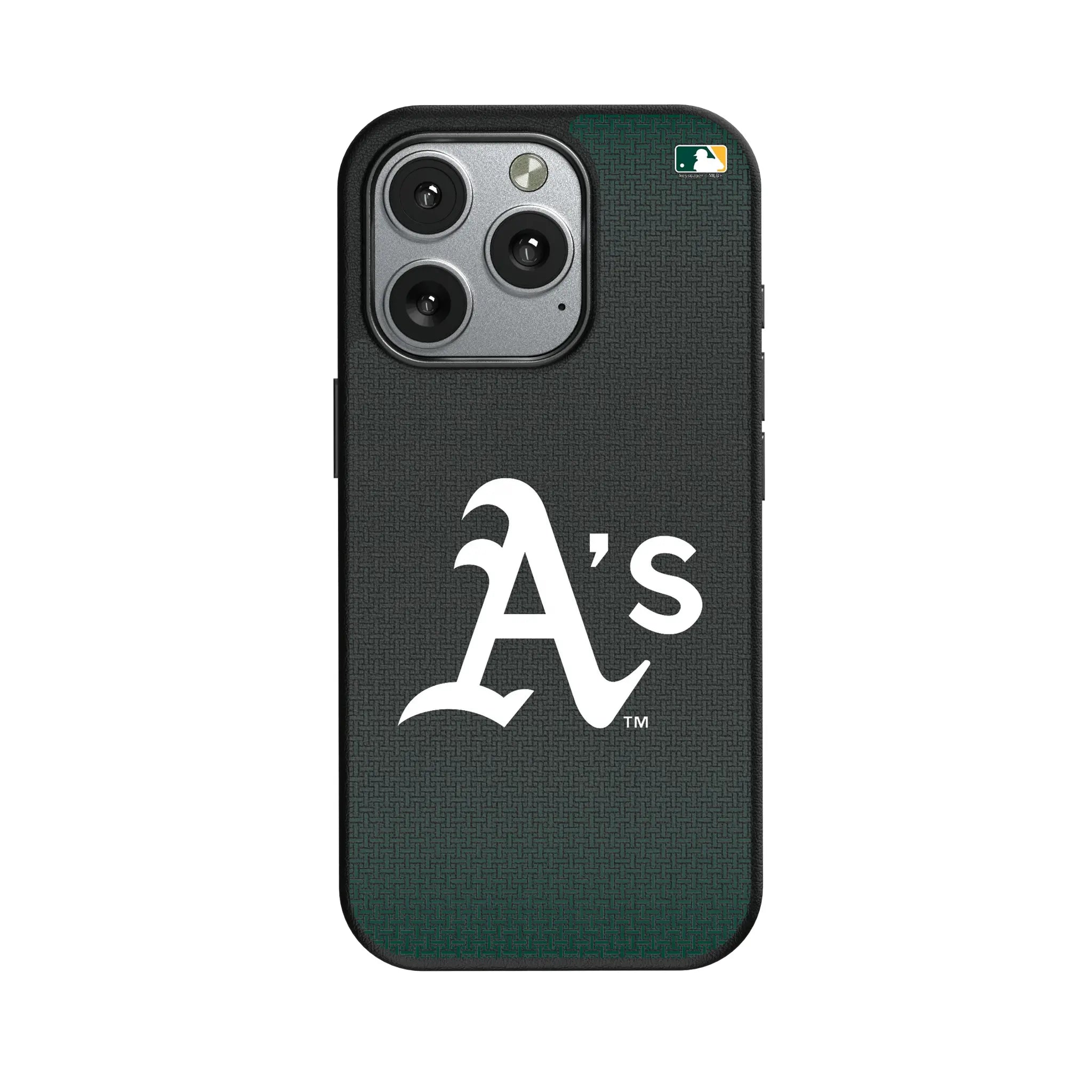 Oakland Athletics Linen iPhone MagSafe Compatible Phone Case for Apple iPhone