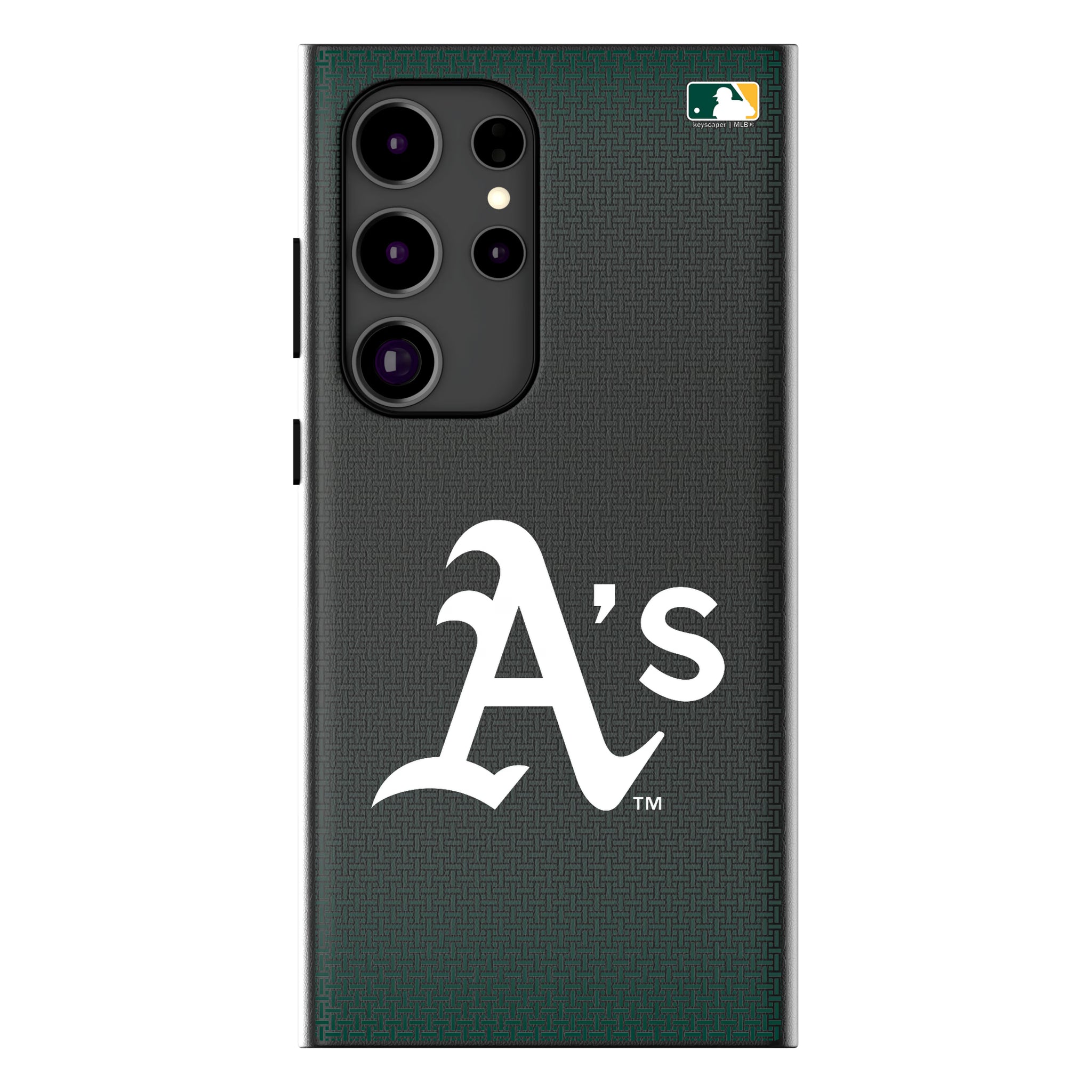 Oakland Athletics Linen Galaxy MagSafe Compatible Phone Case for Samsung Galaxy
