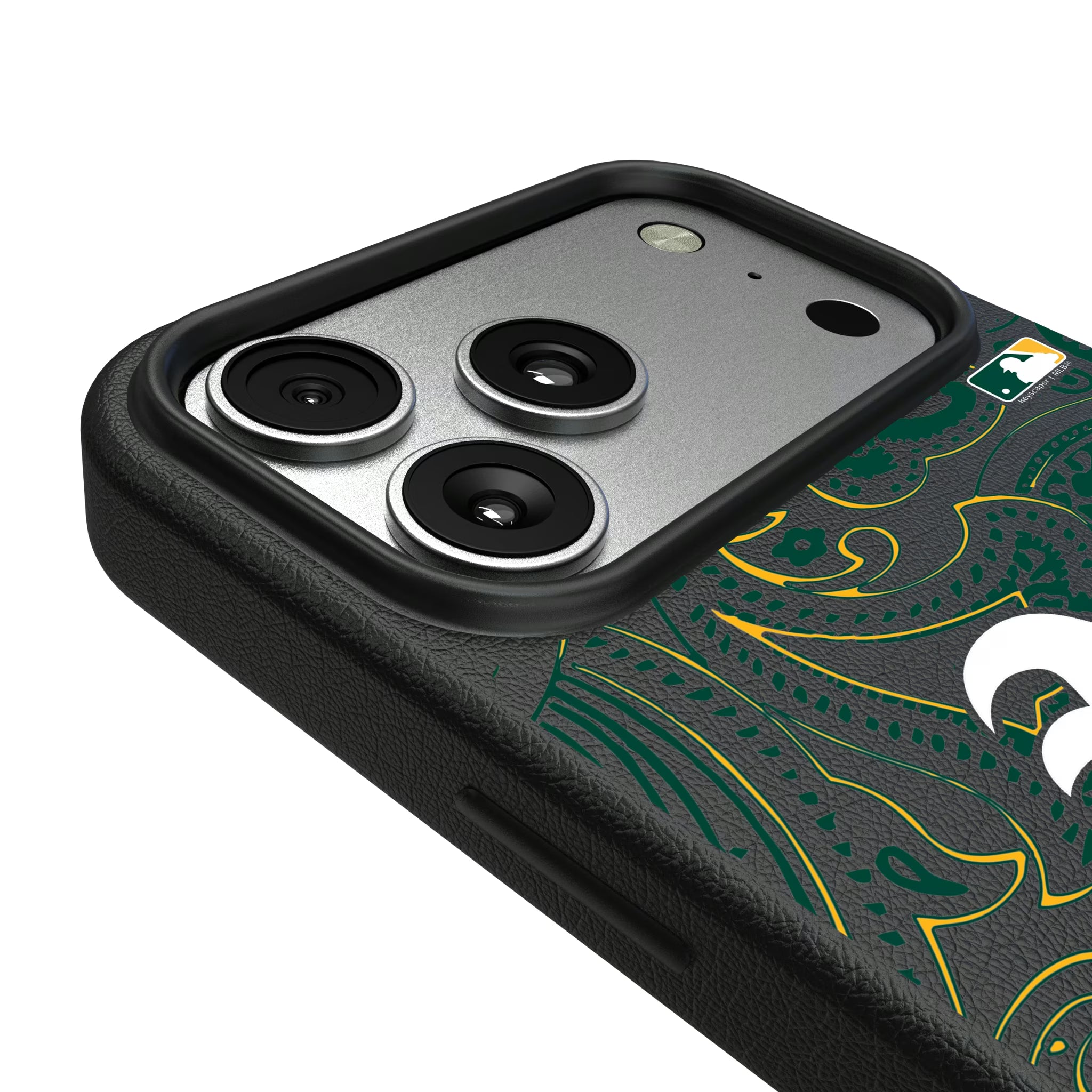 Oakland Athletics Paisley iPhone MagSafe Compatible Phone Case for Apple iPhone - Detail#Device_iPhone 17 Pro Max
