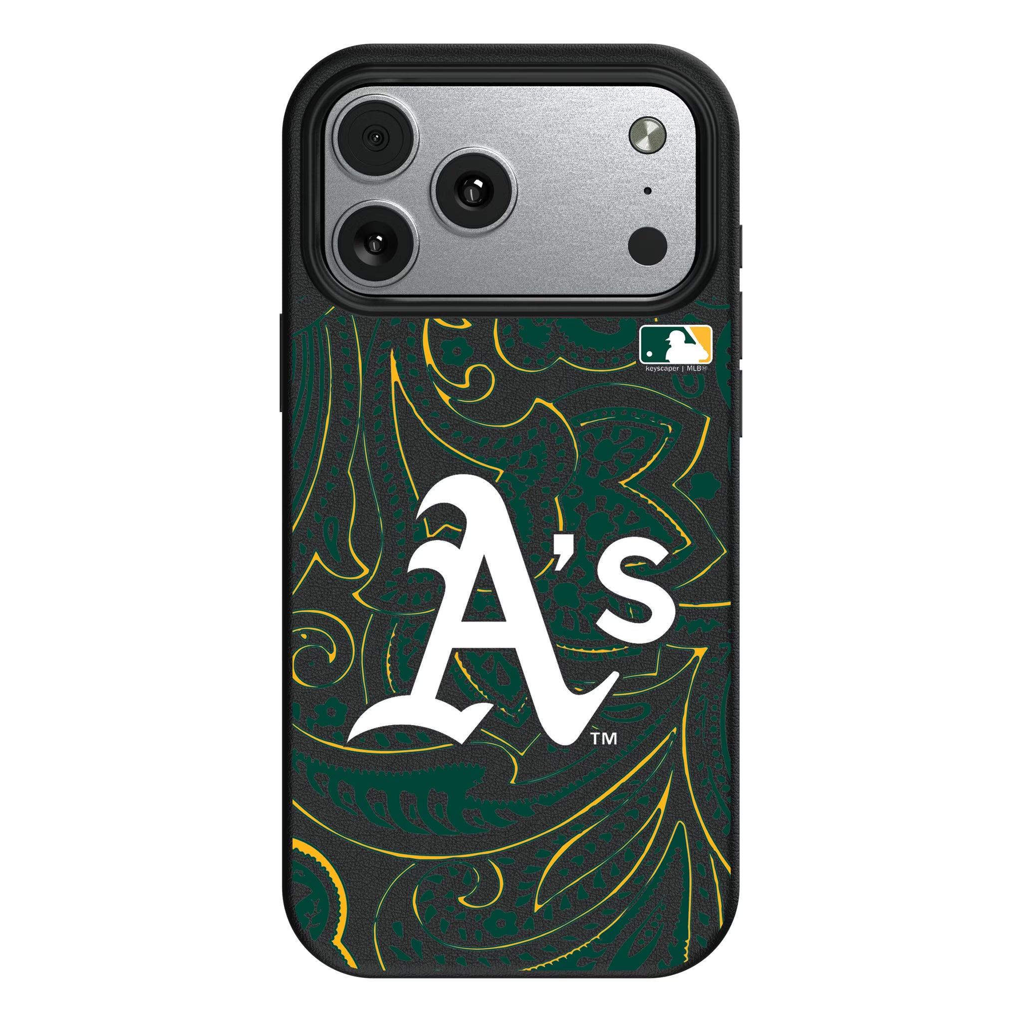 Oakland Athletics Paisley iPhone MagSafe Compatible Phone Case for Apple iPhone#Device_iPhone 17 Pro Max