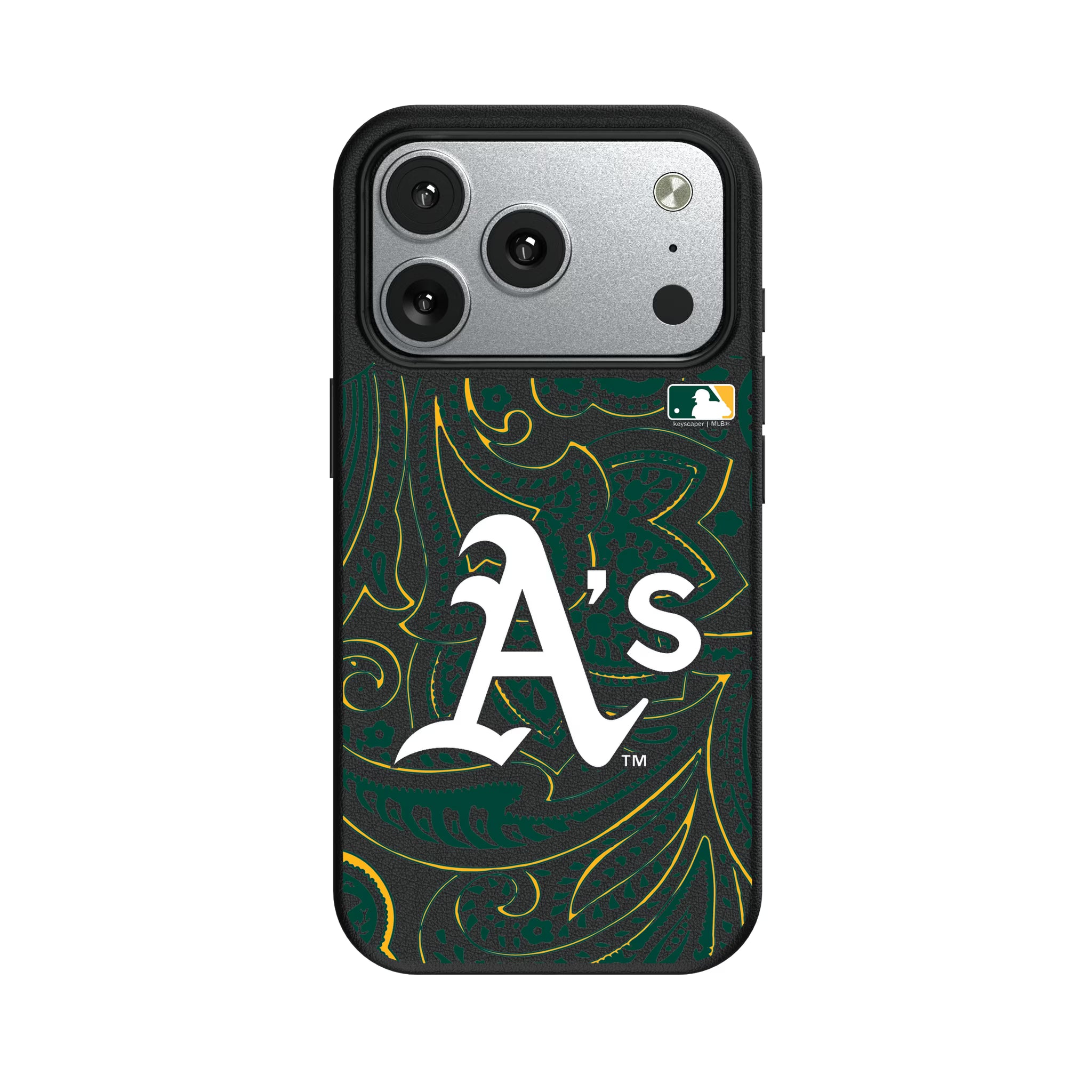 Oakland Athletics Paisley iPhone MagSafe Compatible Phone Case for Apple iPhone#Device_iPhone 17 Pro