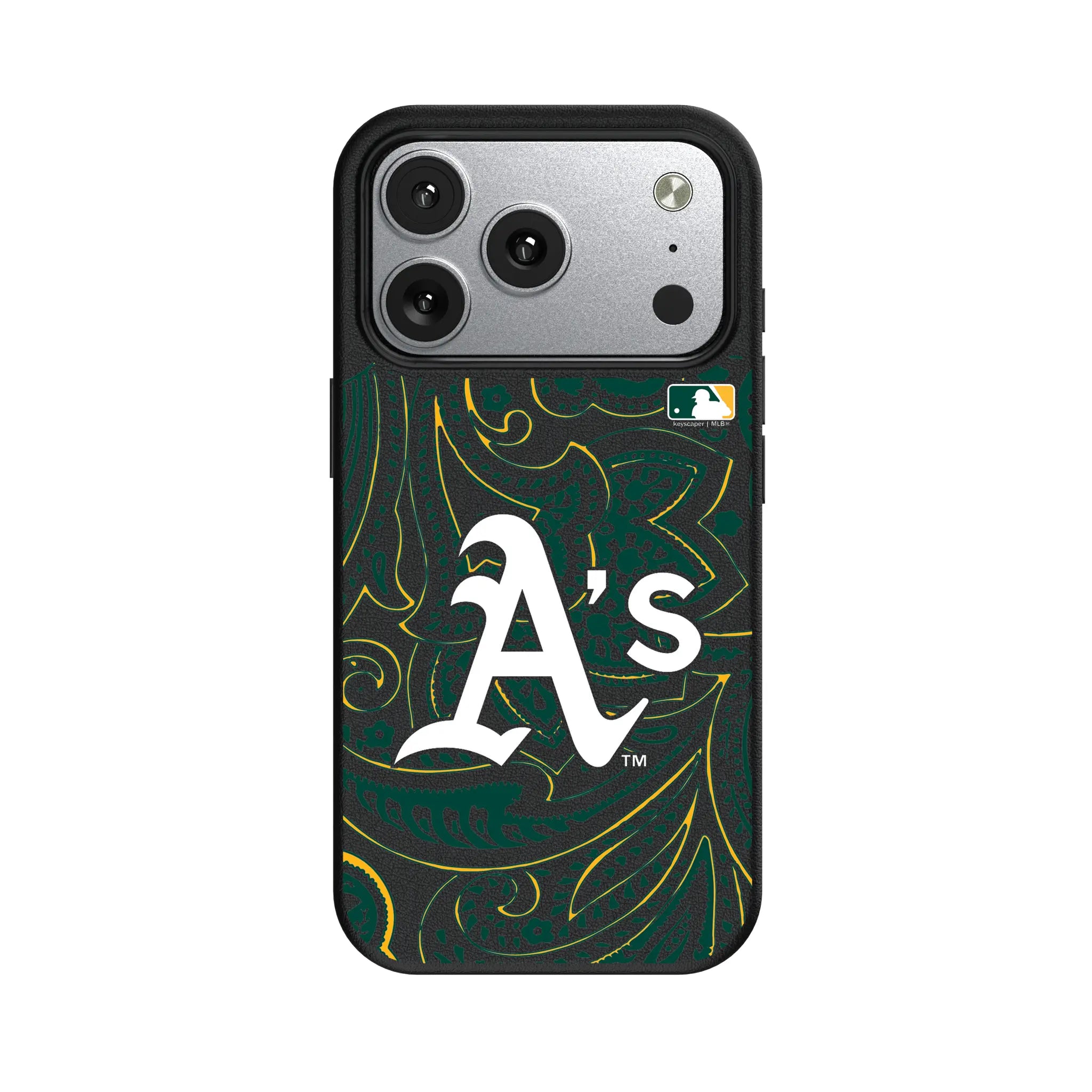 Oakland Athletics Paisley iPhone MagSafe Compatible Phone Case for Apple iPhone#Device_iPhone 17 Pro