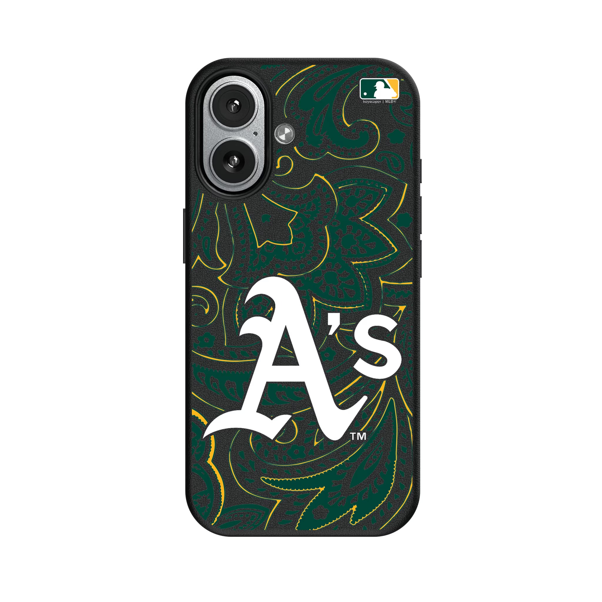 Oakland Athletics Paisley iPhone MagSafe Compatible Phone Case for Apple iPhone#Device_iPhone 17