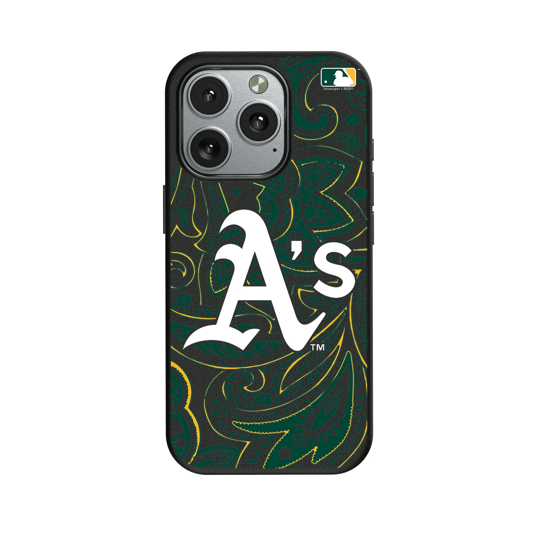 Oakland Athletics Paisley iPhone MagSafe Compatible Phone Case for Apple iPhone