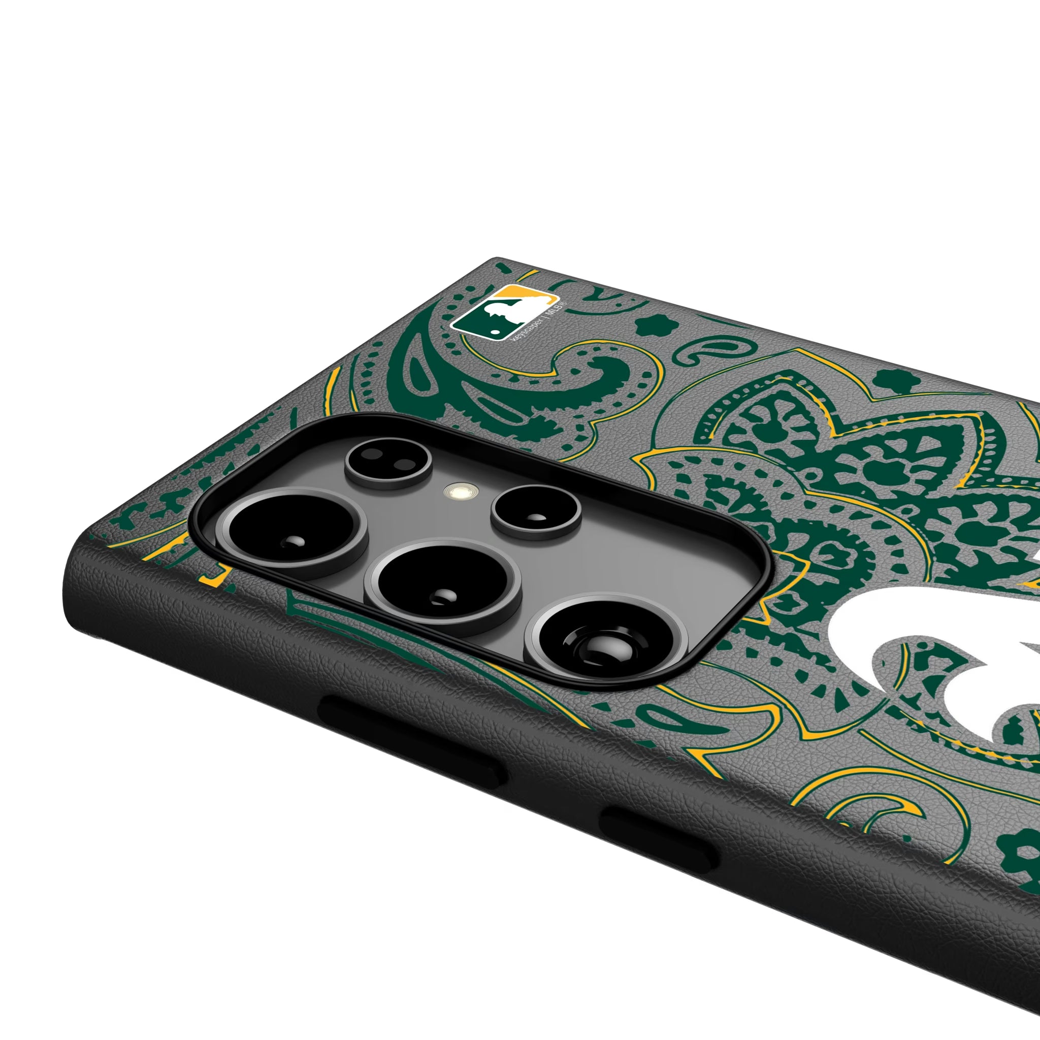 Oakland Athletics Paisley Galaxy MagSafe Compatible Phone Case for Samsung Galaxy - Detail