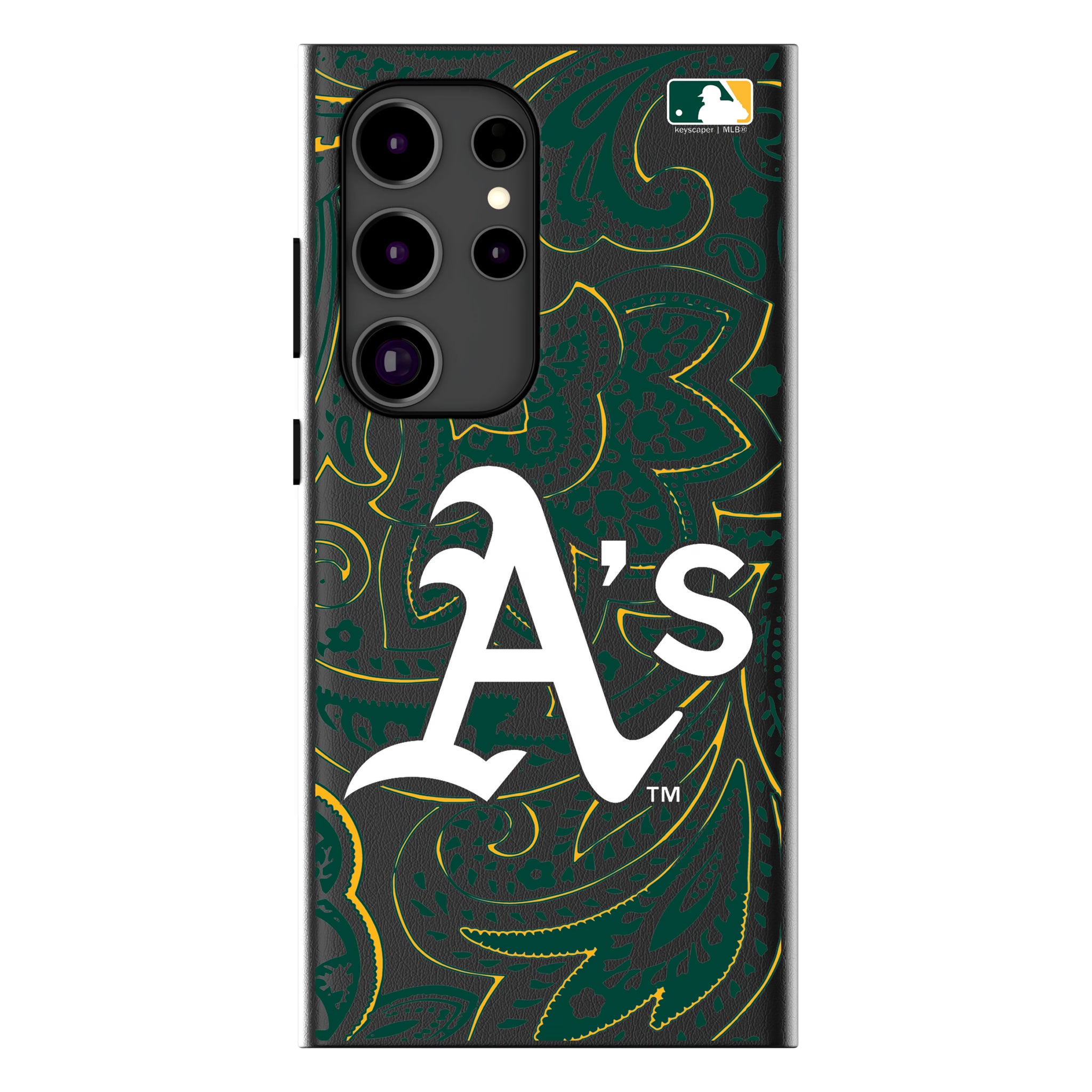 Oakland Athletics Paisley Galaxy MagSafe Compatible Phone Case for Samsung Galaxy