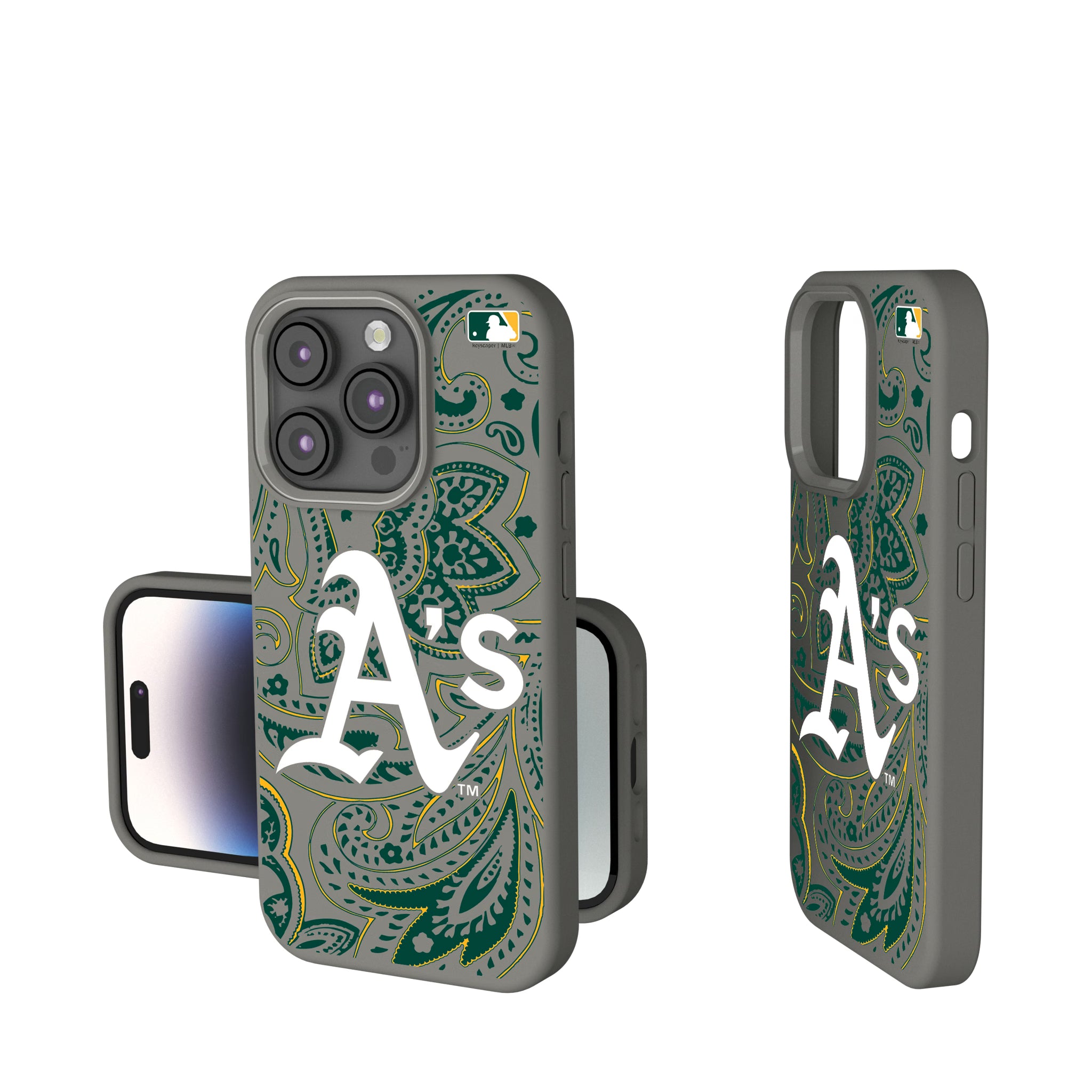 Oakland Athletics Paisley iPhone Soft Touch Phone Case for Apple iPhone