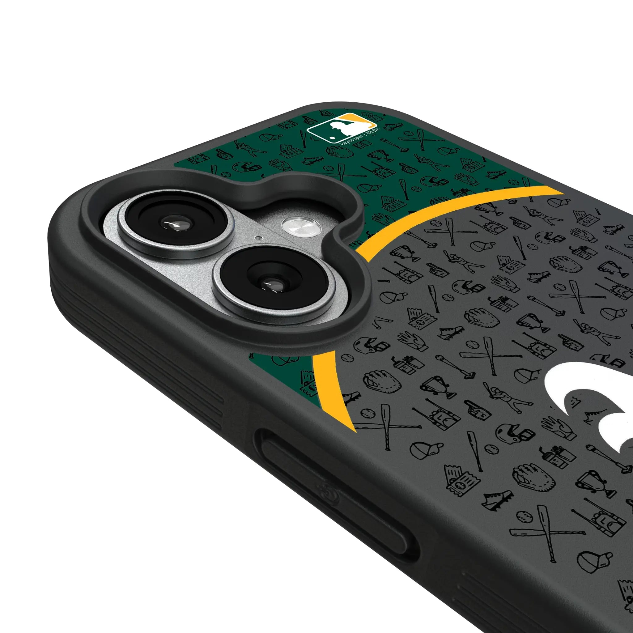 Oakland Athletics Personalized Circle iPhone Bump Phone Case for Apple iPhone - Detail#Device_iPhone 17