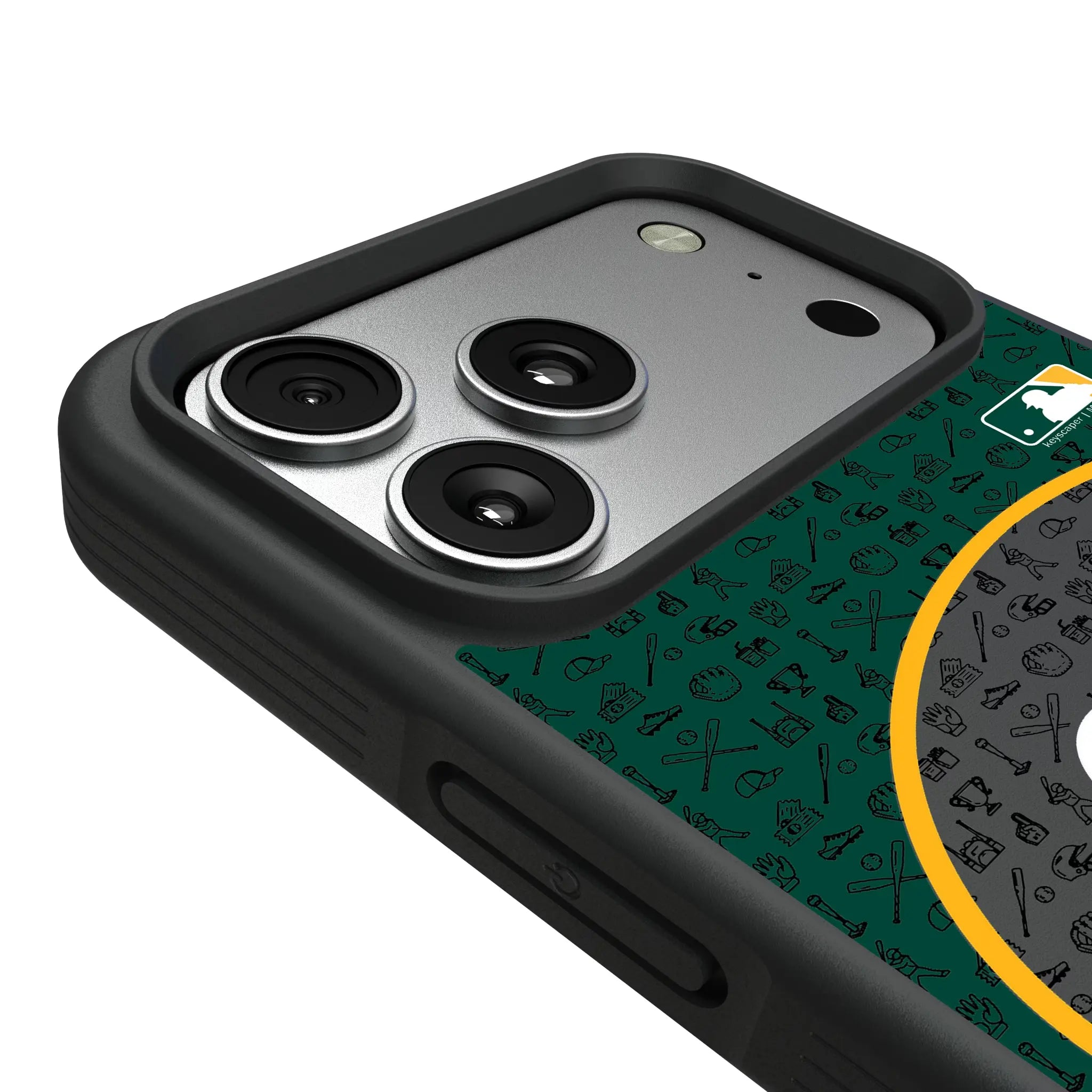 Oakland Athletics Personalized Circle iPhone Bump Phone Case for Apple iPhone - Detail#Device_iPhone 17 Pro Max