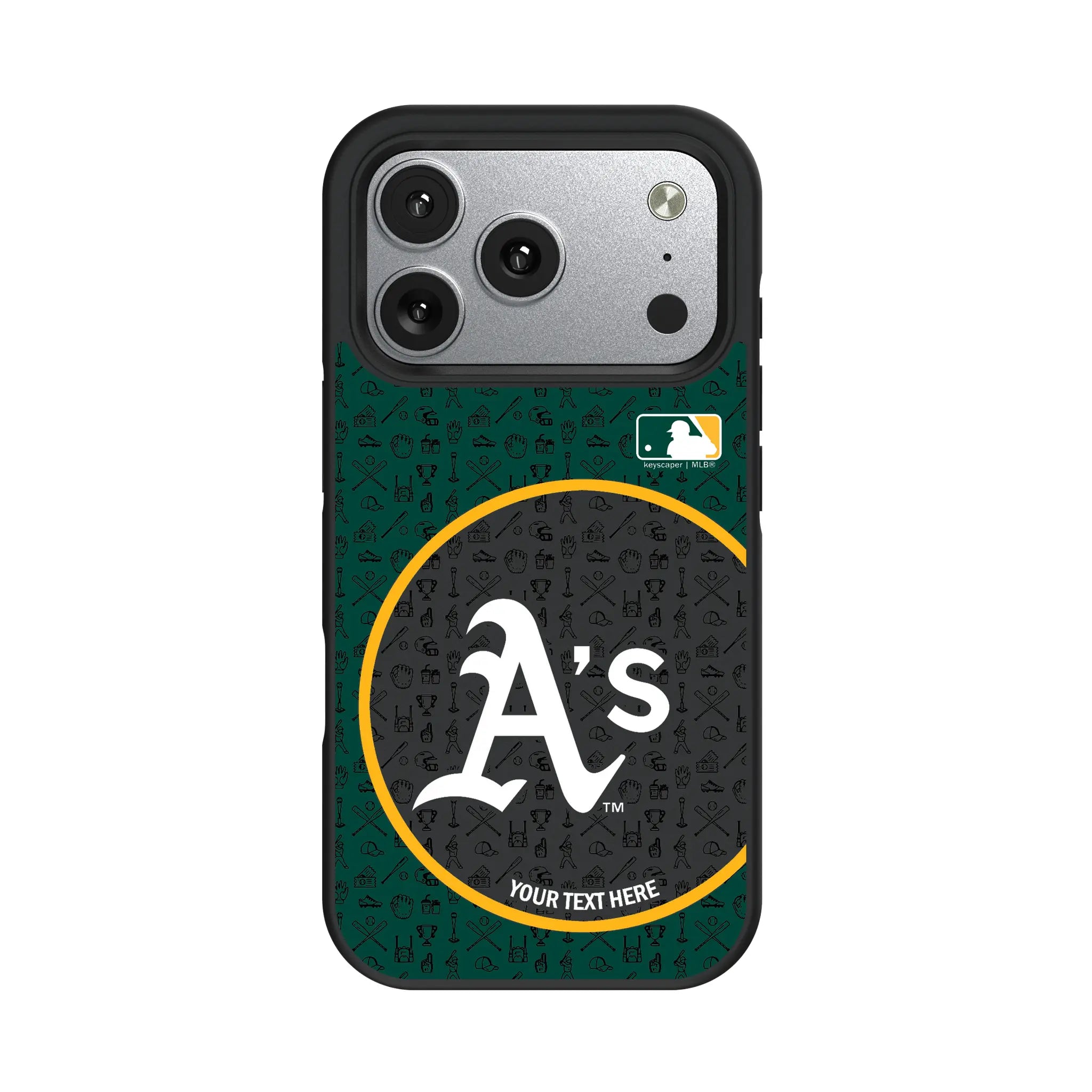 Oakland Athletics Personalized Circle iPhone Bump Phone Case for Apple iPhone#Device_iPhone 17 Pro