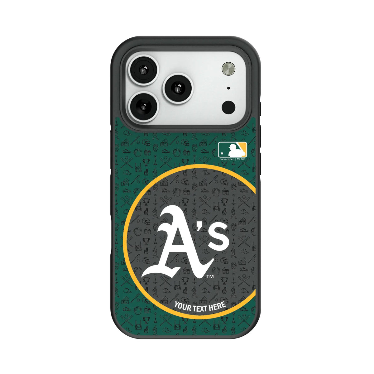 Oakland Athletics Personalized Circle Bump Phone Case for Apple iPhone