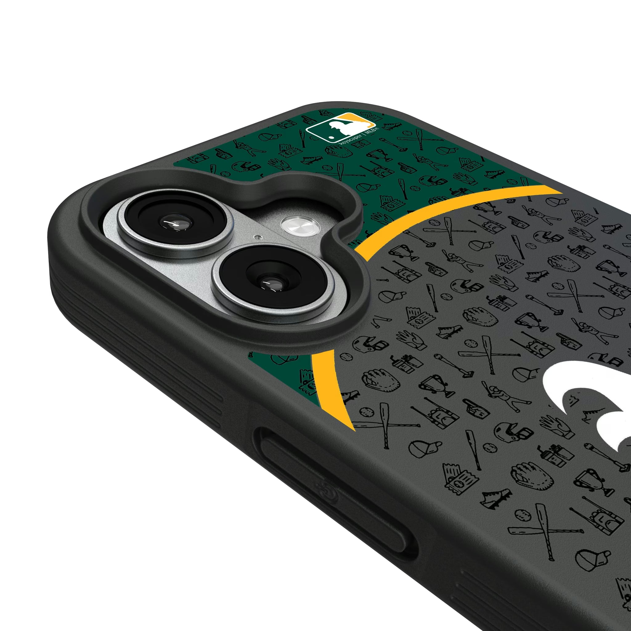 Oakland Athletics Personalized Circle iPhone Bump Phone Case for Apple iPhone - Detail#Device_iPhone 17