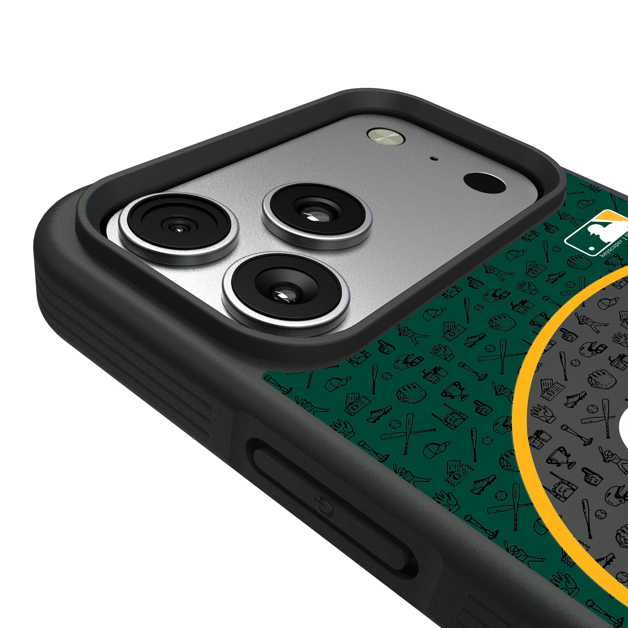 Oakland Athletics Personalized Circle iPhone Bump Phone Case for Apple iPhone - Detail#Device_iPhone 17 Pro Max