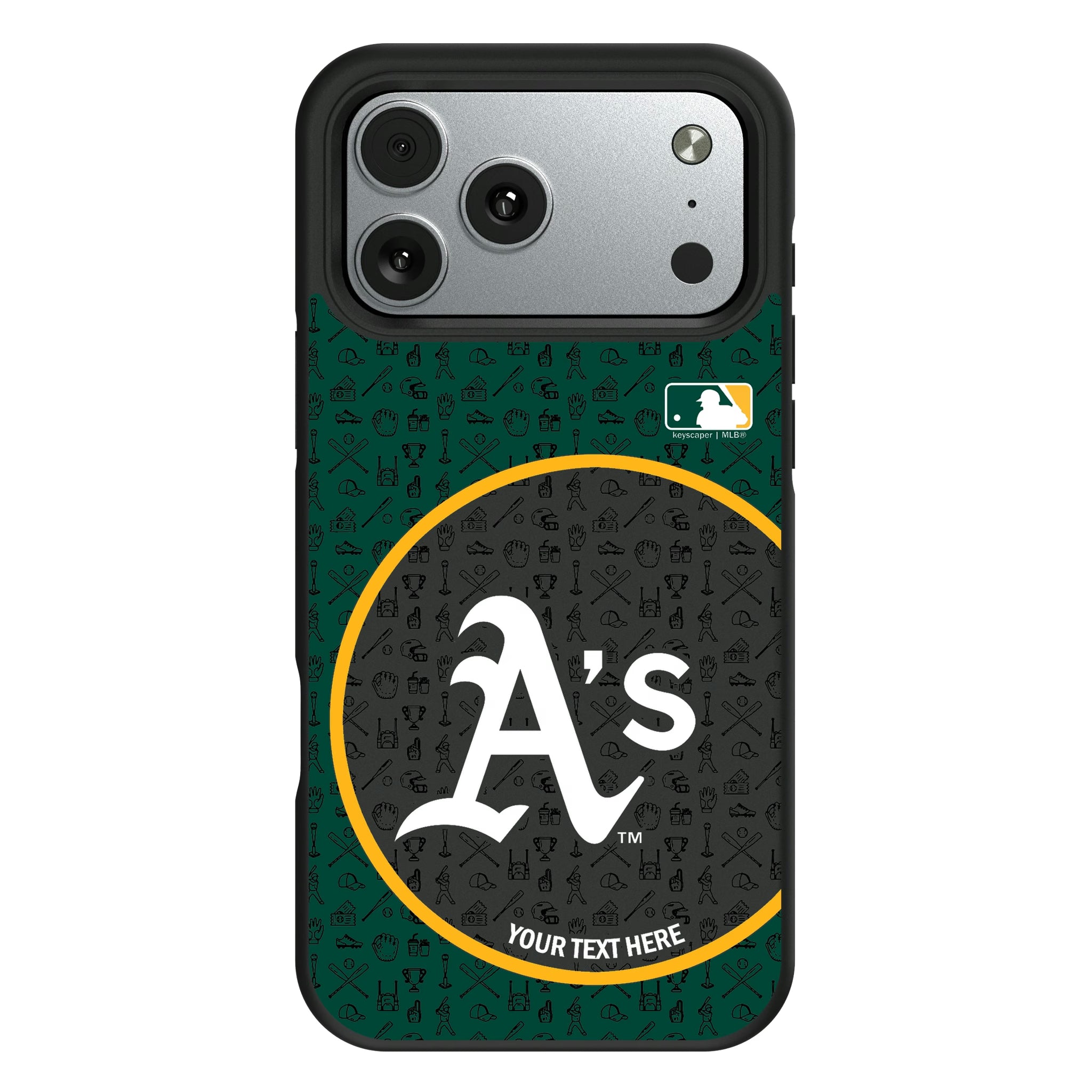 Oakland Athletics Personalized Circle iPhone Bump Phone Case for Apple iPhone#Device_iPhone 17 Pro Max