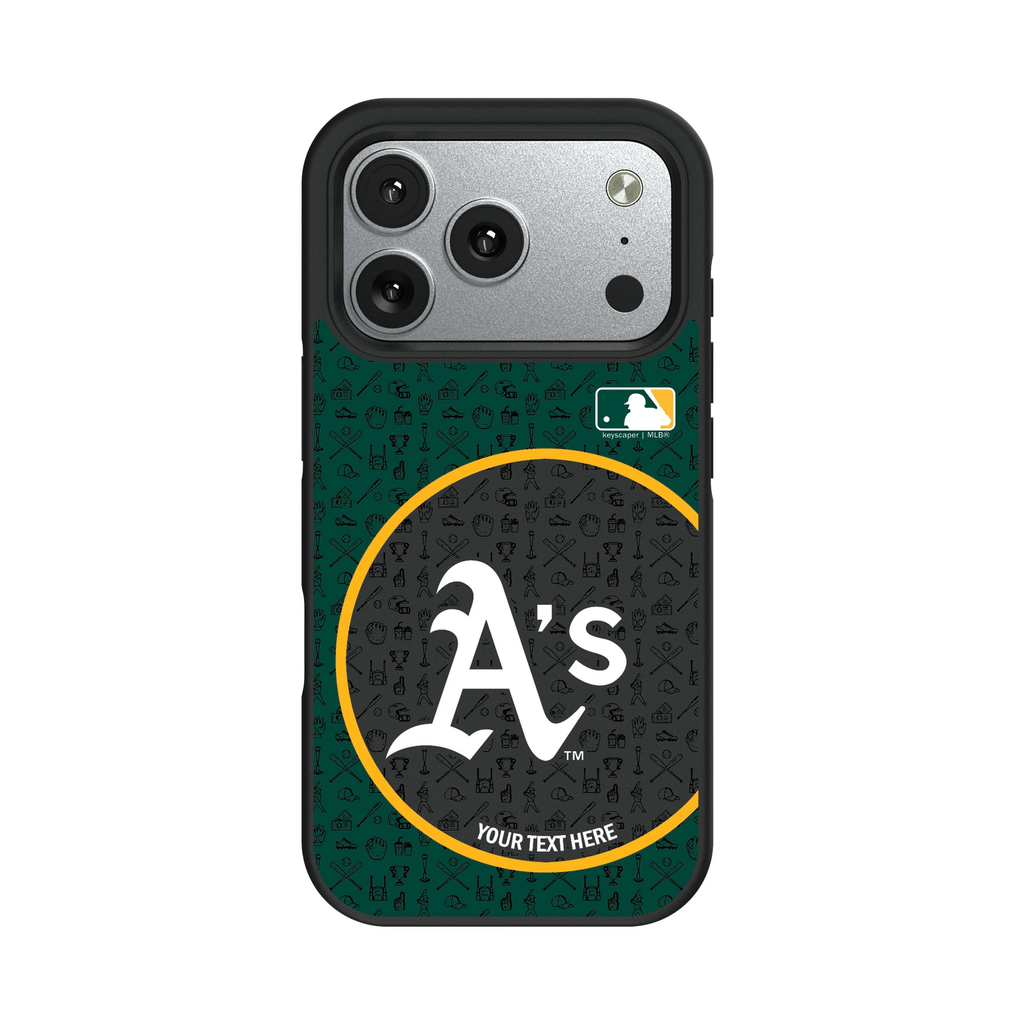 Oakland Athletics Personalized Circle iPhone Bump Phone Case for Apple iPhone#Device_iPhone 17 Pro