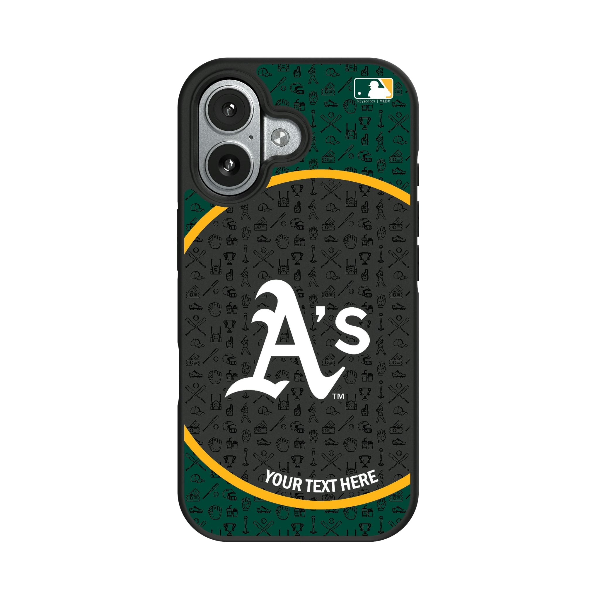 Oakland Athletics Personalized Circle iPhone Bump Phone Case for Apple iPhone#Device_iPhone 17