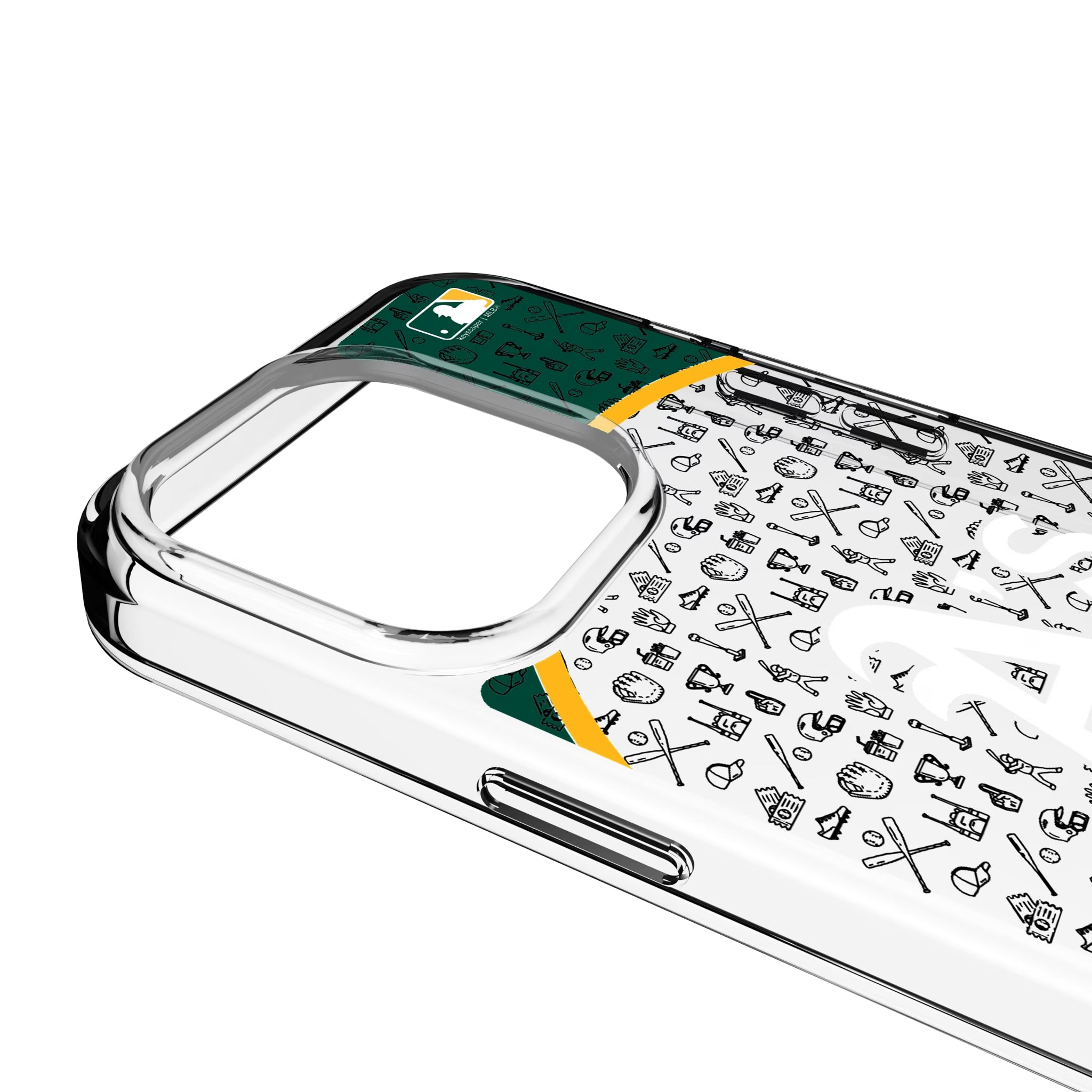 Oakland Athletics Personalized Circle iPhone Clear Phone Case for Apple iPhone - Detail