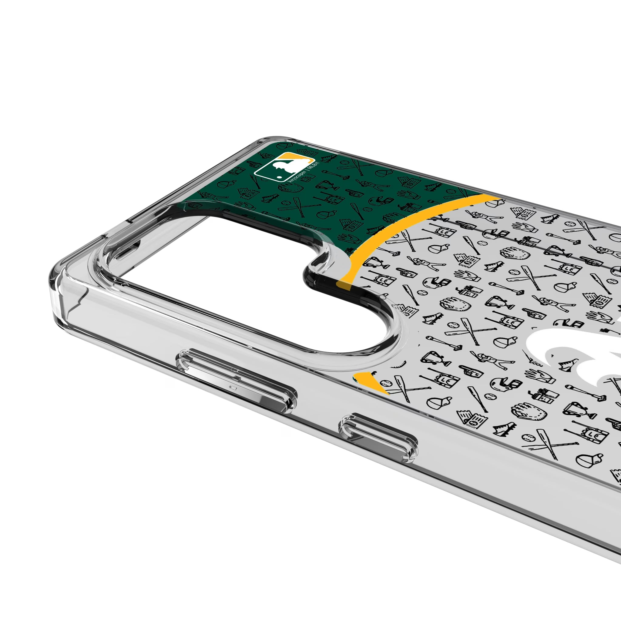 Oakland Athletics Personalized Circle Galaxy Clear Phone Case for Samsung Galaxy - Detail