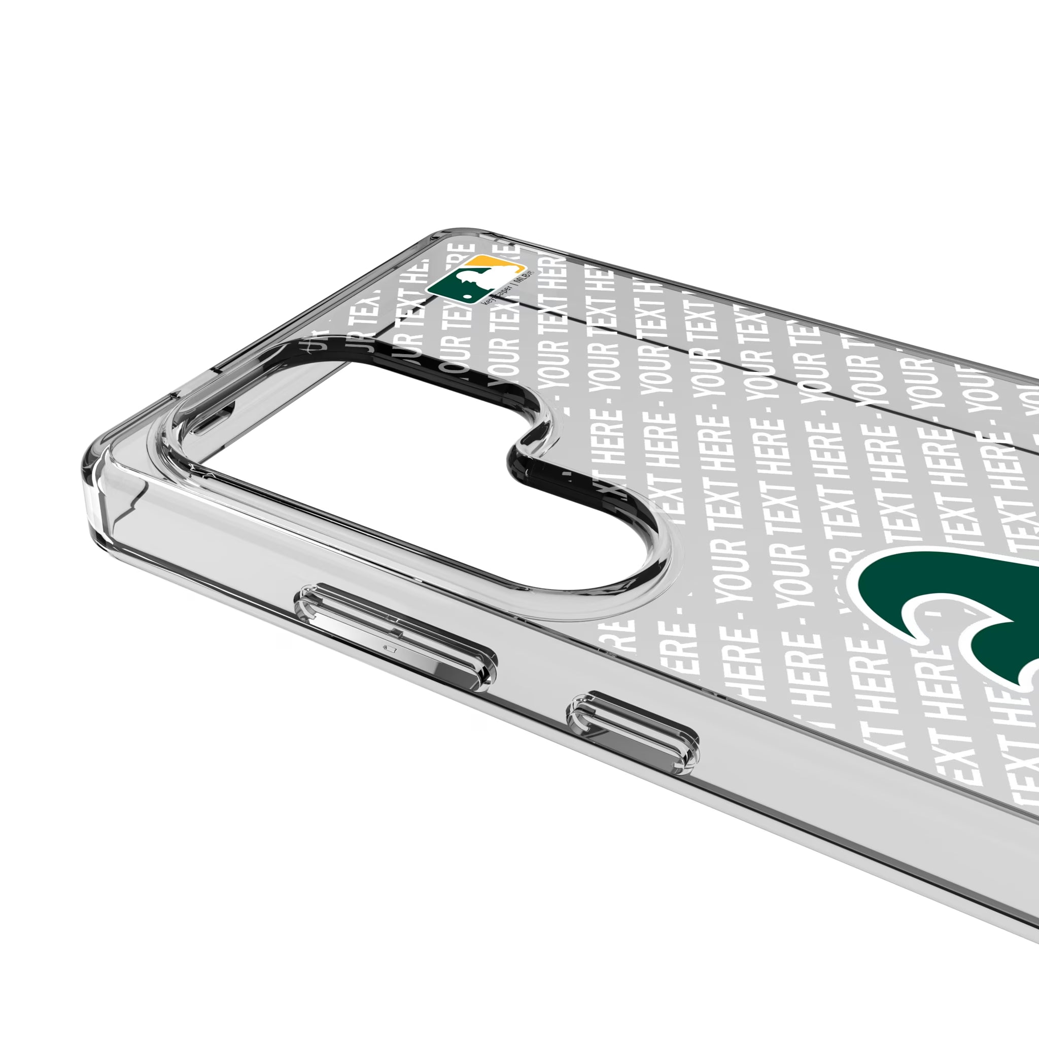 Oakland Athletics Personalized EndZone Plus Galaxy Clear Phone Case for Samsung Galaxy - Detail