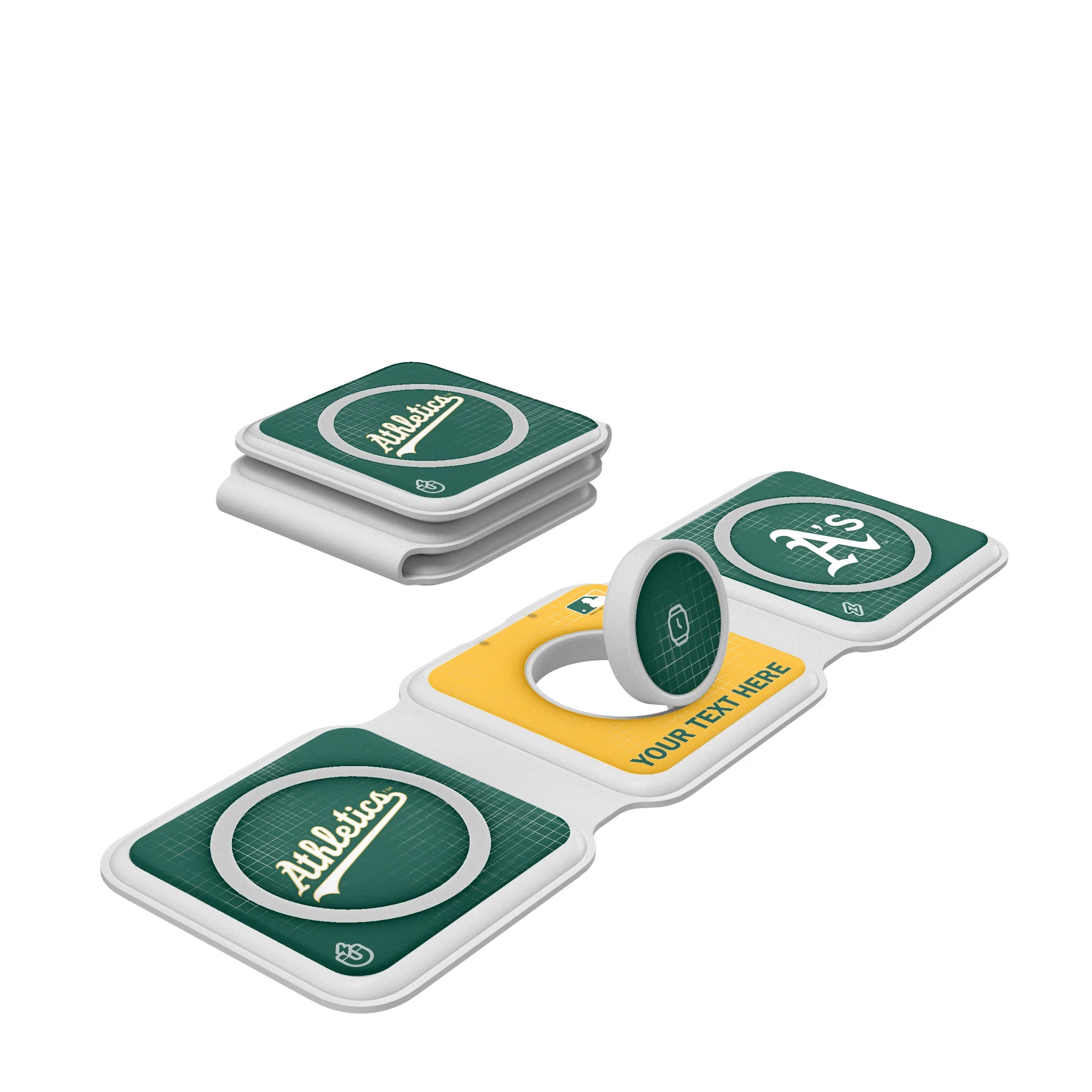 Oakland Athletics Personalized Hatch Foldable 3 in 1 Charger