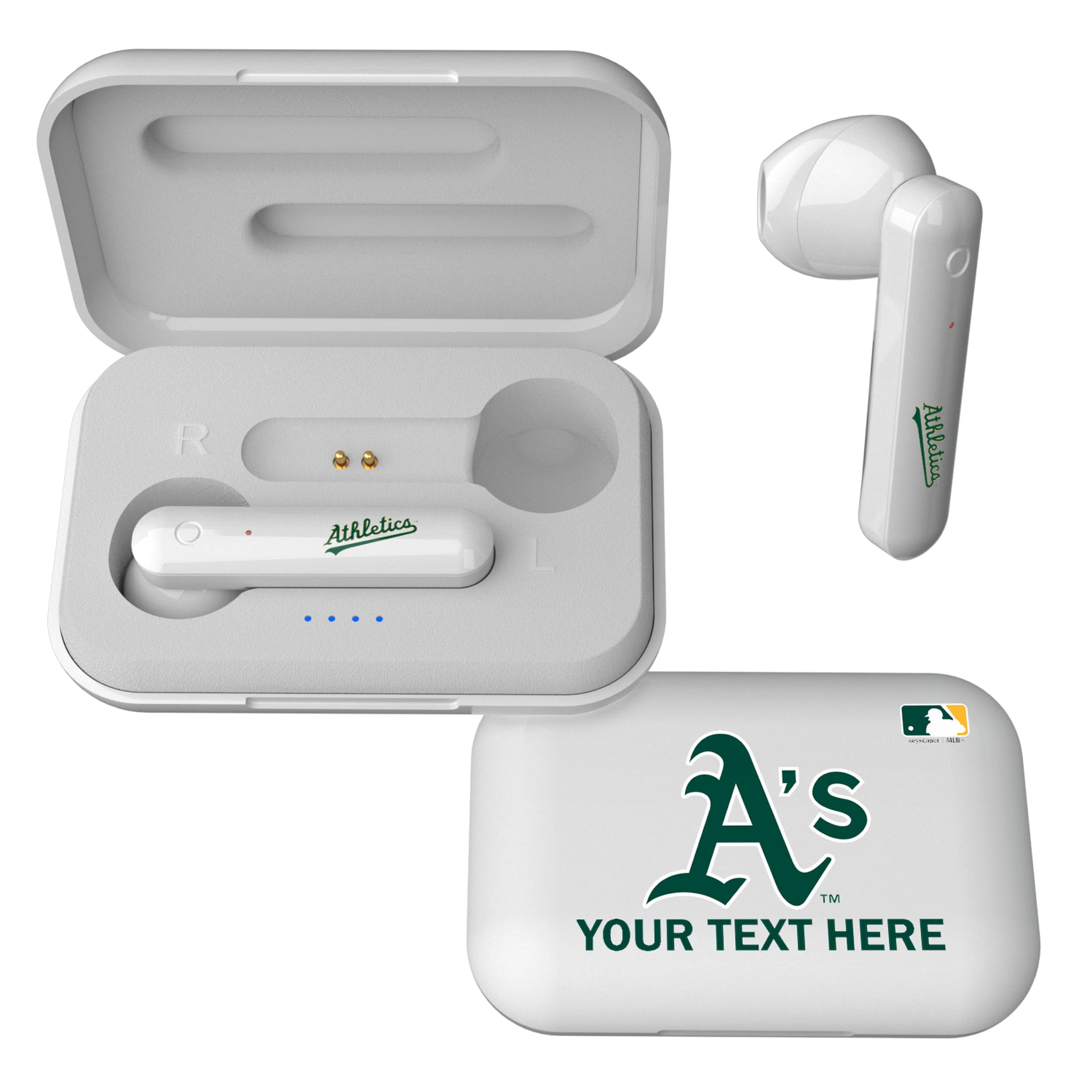 Oakland Athletics Personalized Insignia Wireless TWS Earbuds