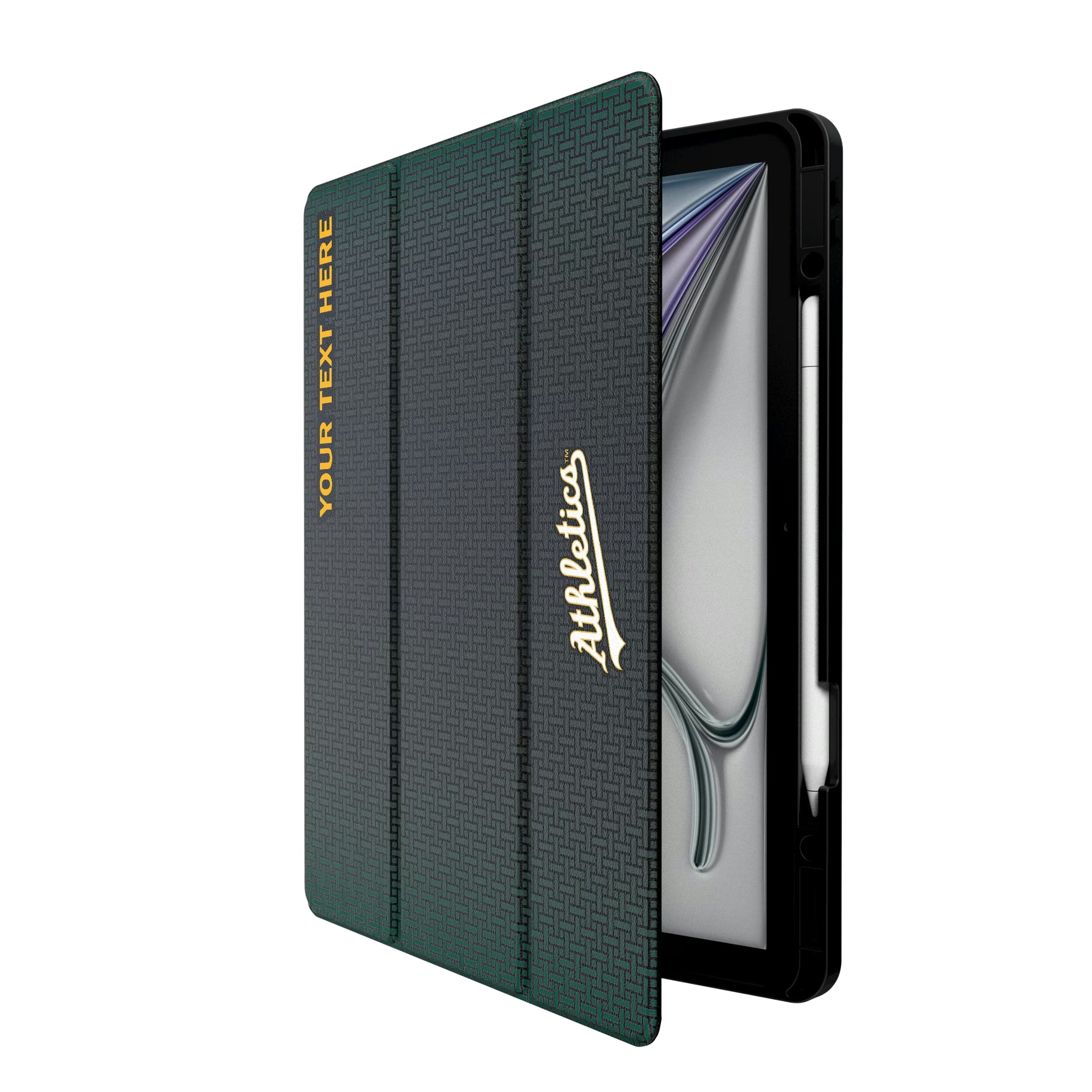 Oakland Athletics Personalized Linen iPad Tablet Case for Apple iPad