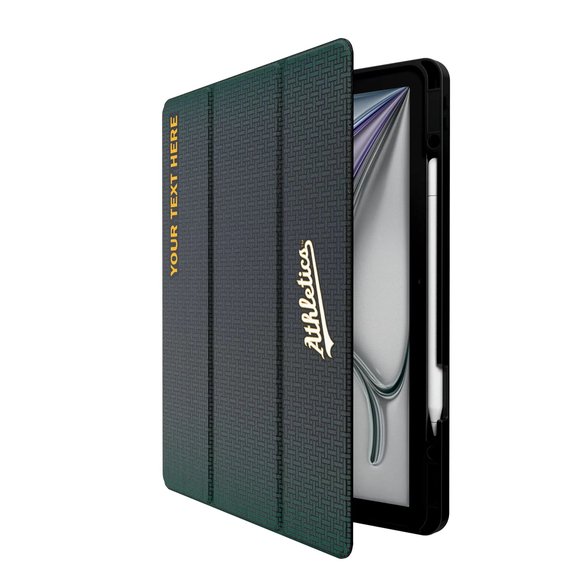 Oakland Athletics Personalized Linen iPad Tablet Case for Apple iPad