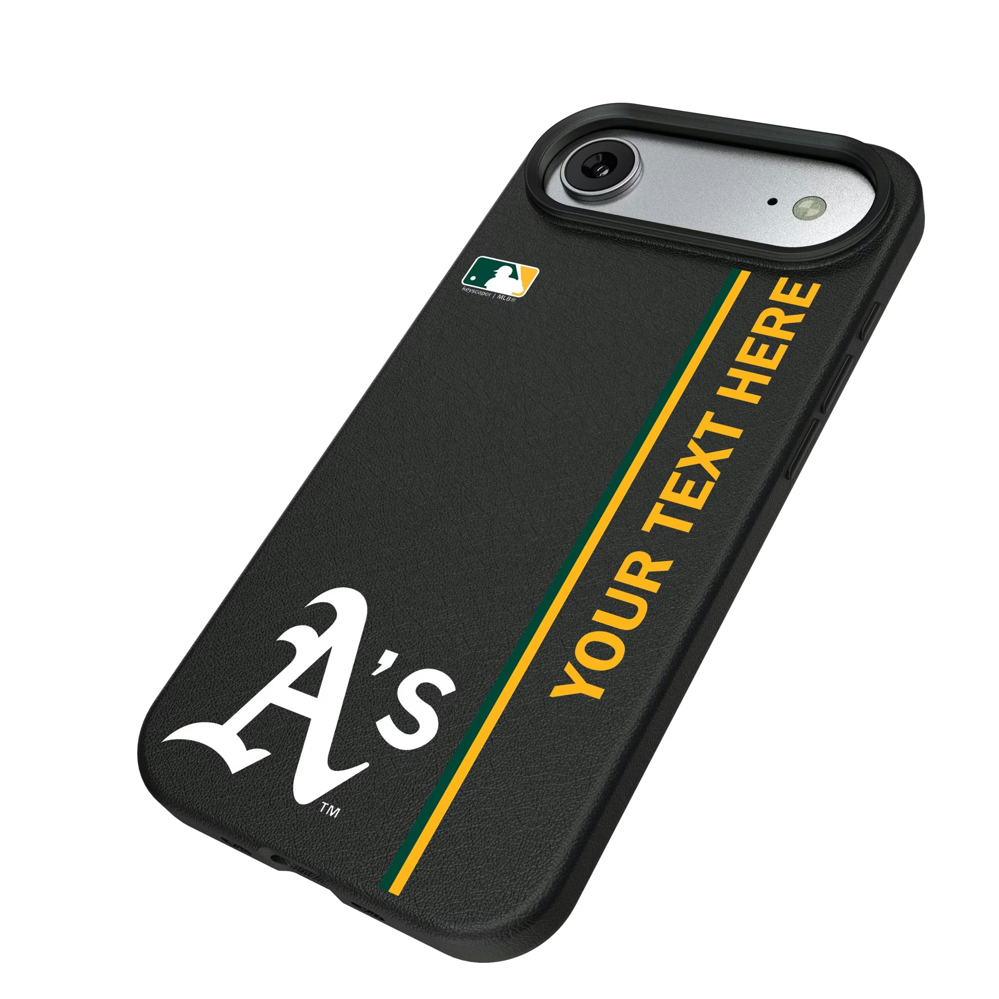 Oakland Athletics Personalized Sidebard iPhone MagSafe Compatible Phone Case for Apple iPhone - Isometric View#Device_iPhone Air