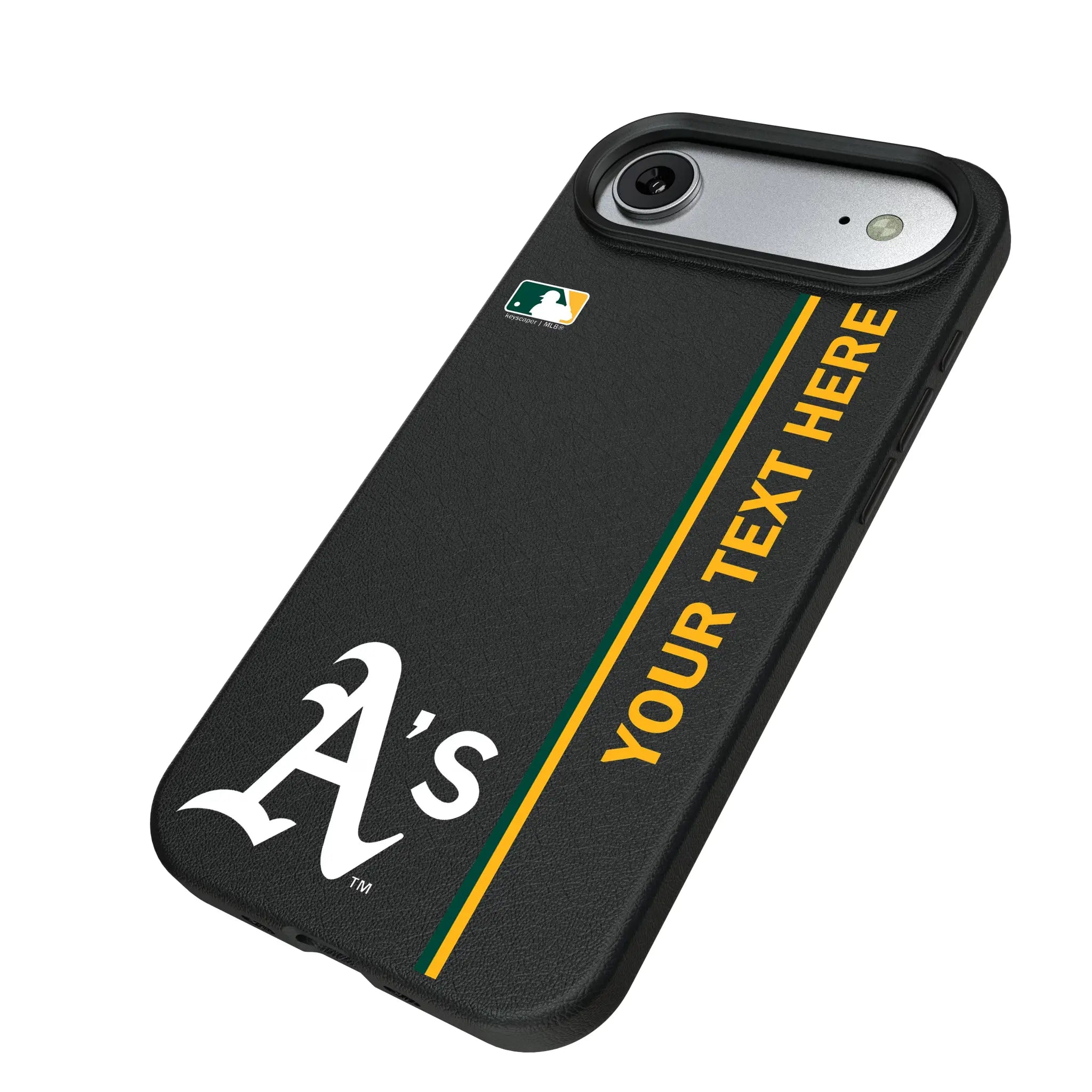 Oakland Athletics Personalized Sidebard iPhone MagSafe Compatible Phone Case for Apple iPhone - Isometric View#Device_iPhone Air