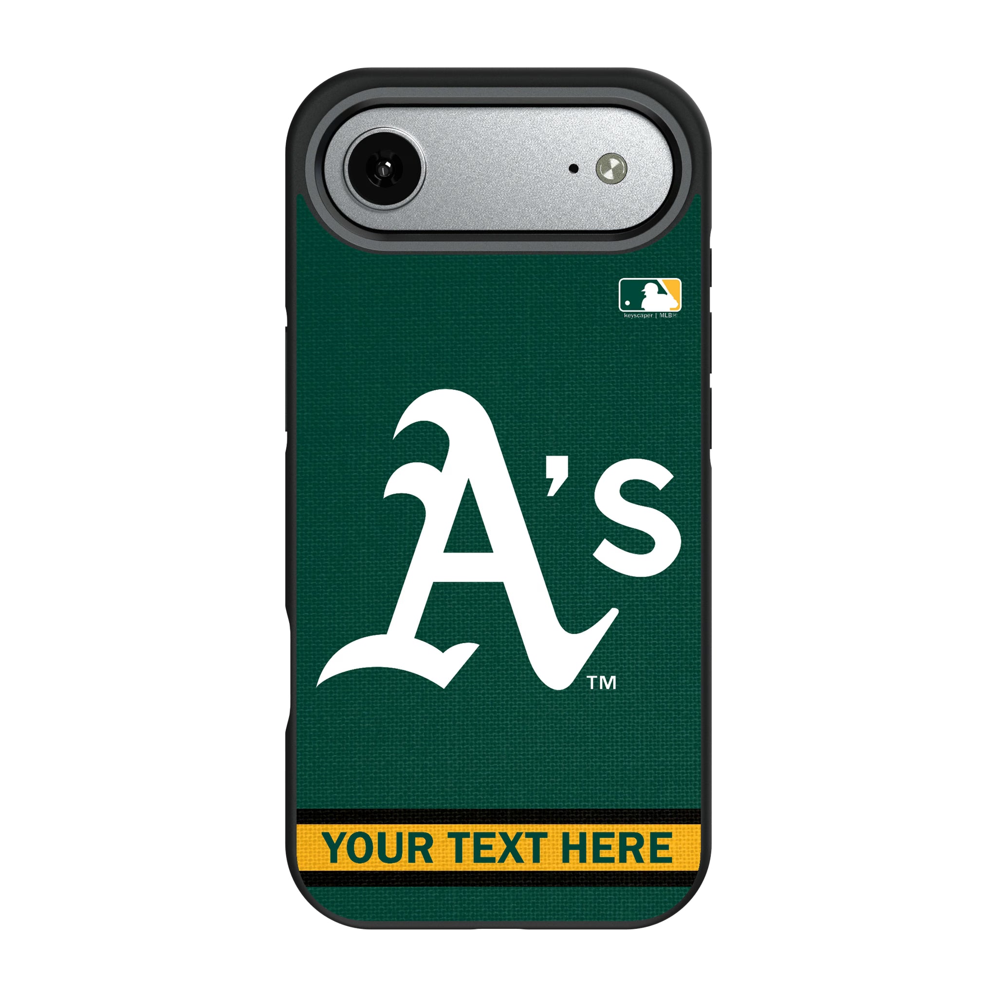 Oakland Athletics Personalized Stripe iPhone Bump Phone Case for Apple iPhone#Device_iPhone Air