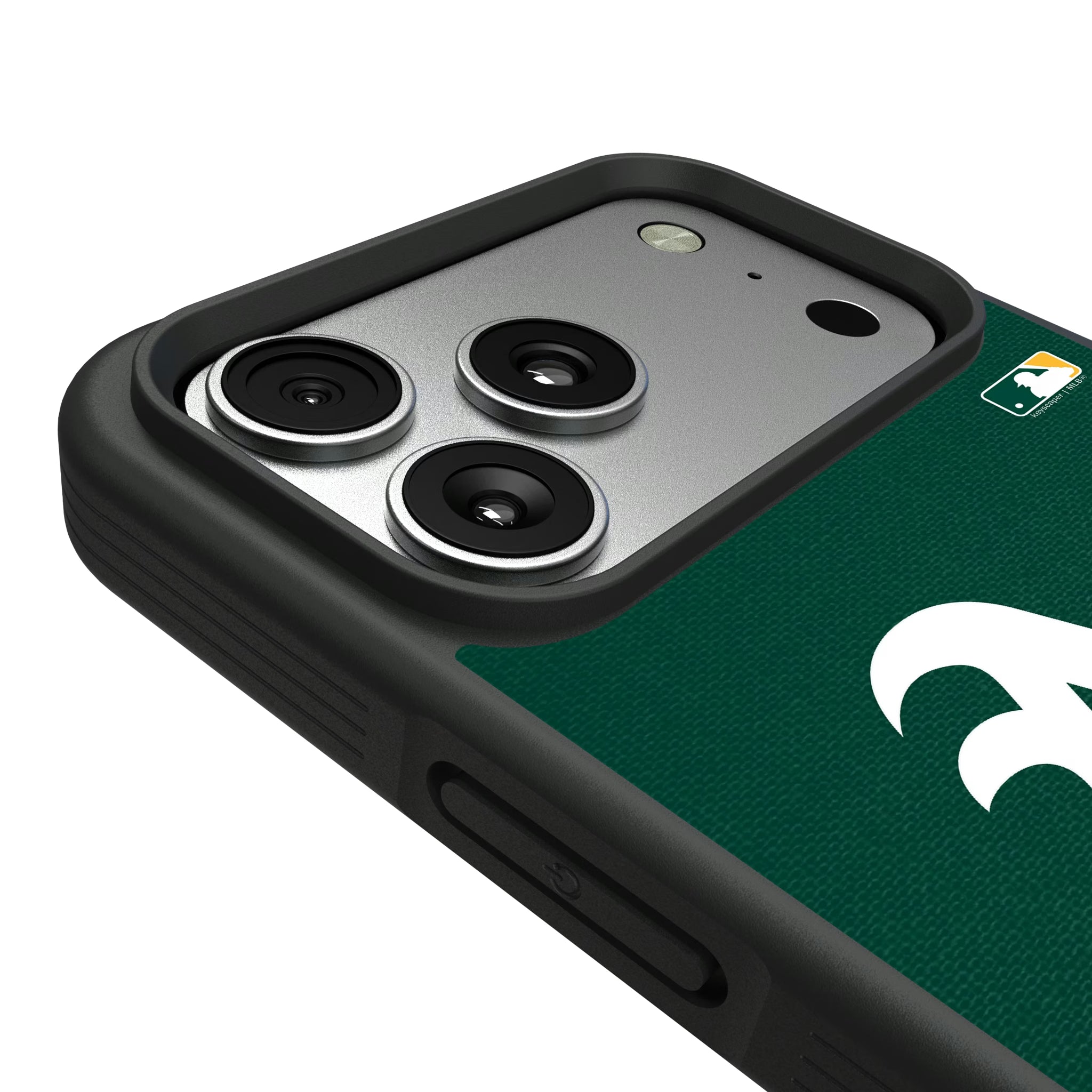 Oakland Athletics Personalized Stripe iPhone Bump Phone Case for Apple iPhone - Detail#Device_iPhone 17 Pro Max