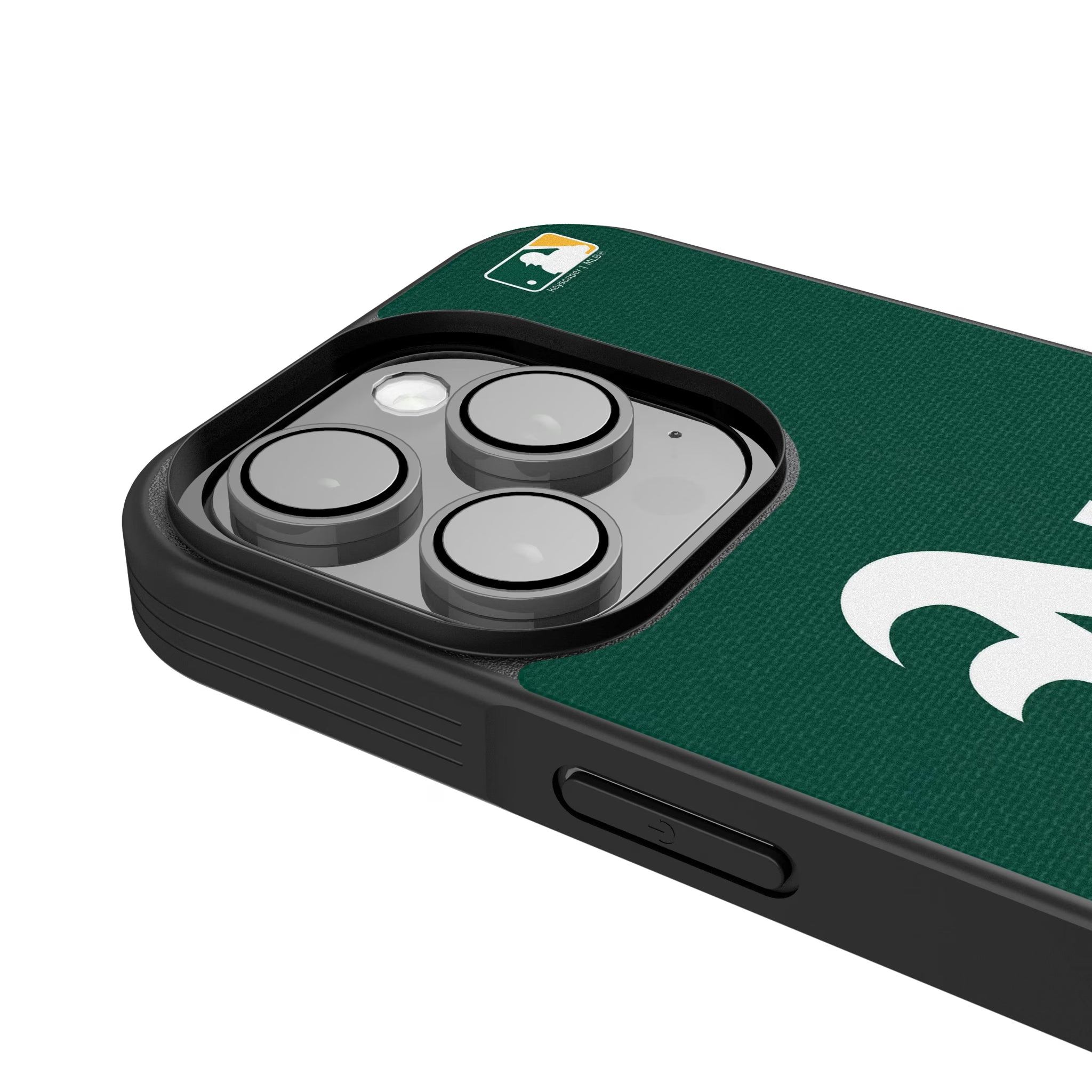 Oakland Athletics Personalized Stripe iPhone Bump Phone Case for Apple iPhone - Detail