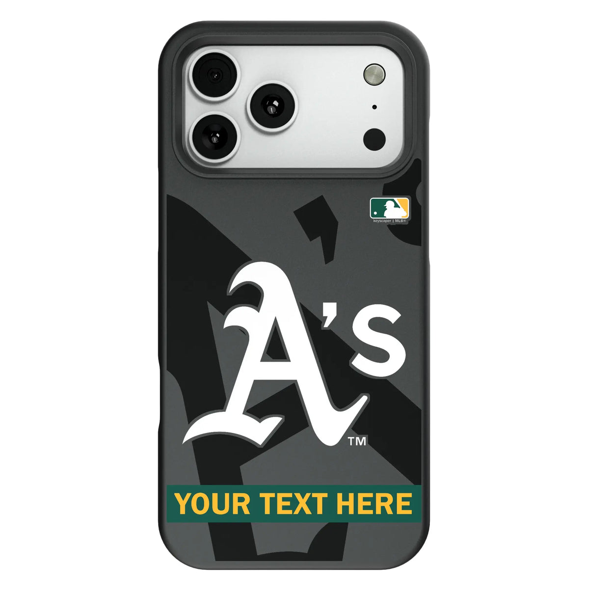 Oakland Athletics Personalized Tilt Bump Phone Case for Apple iPhone