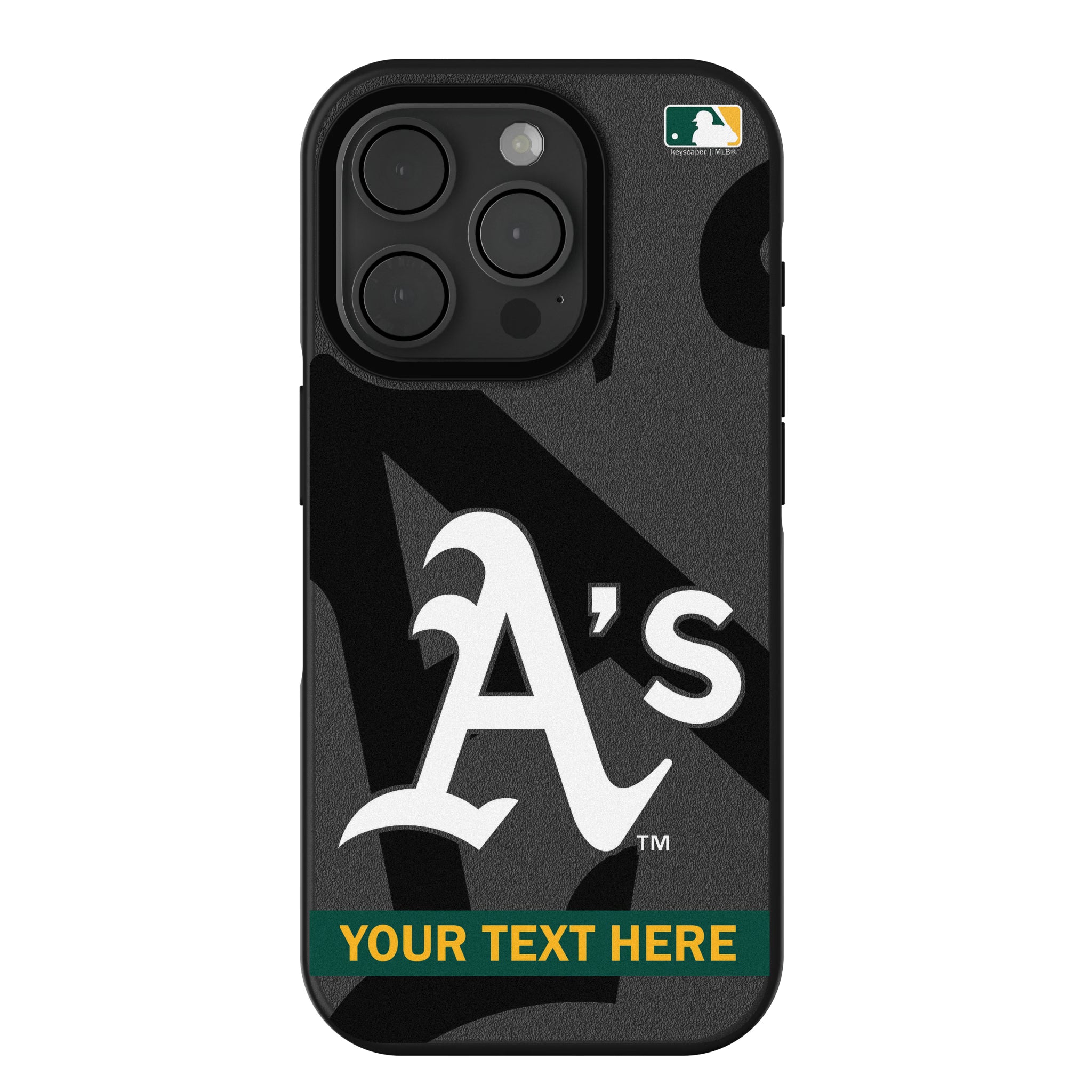Oakland Athletics Personalized Tilt iPhone Bump Phone Case for Apple iPhone