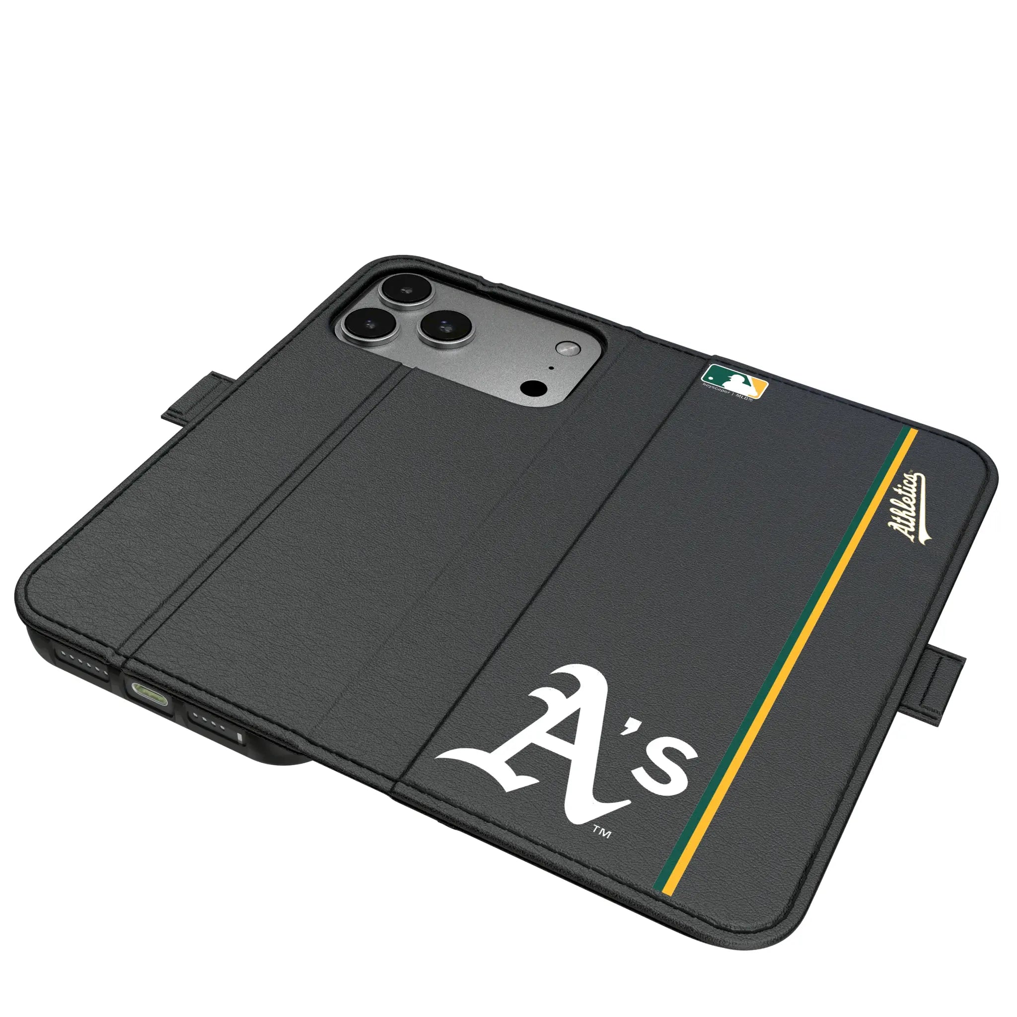 Oakland Athletics Sidebar iPhone Folio Phone Case for Apple iPhone#Device_iPhone 17 Pro Max