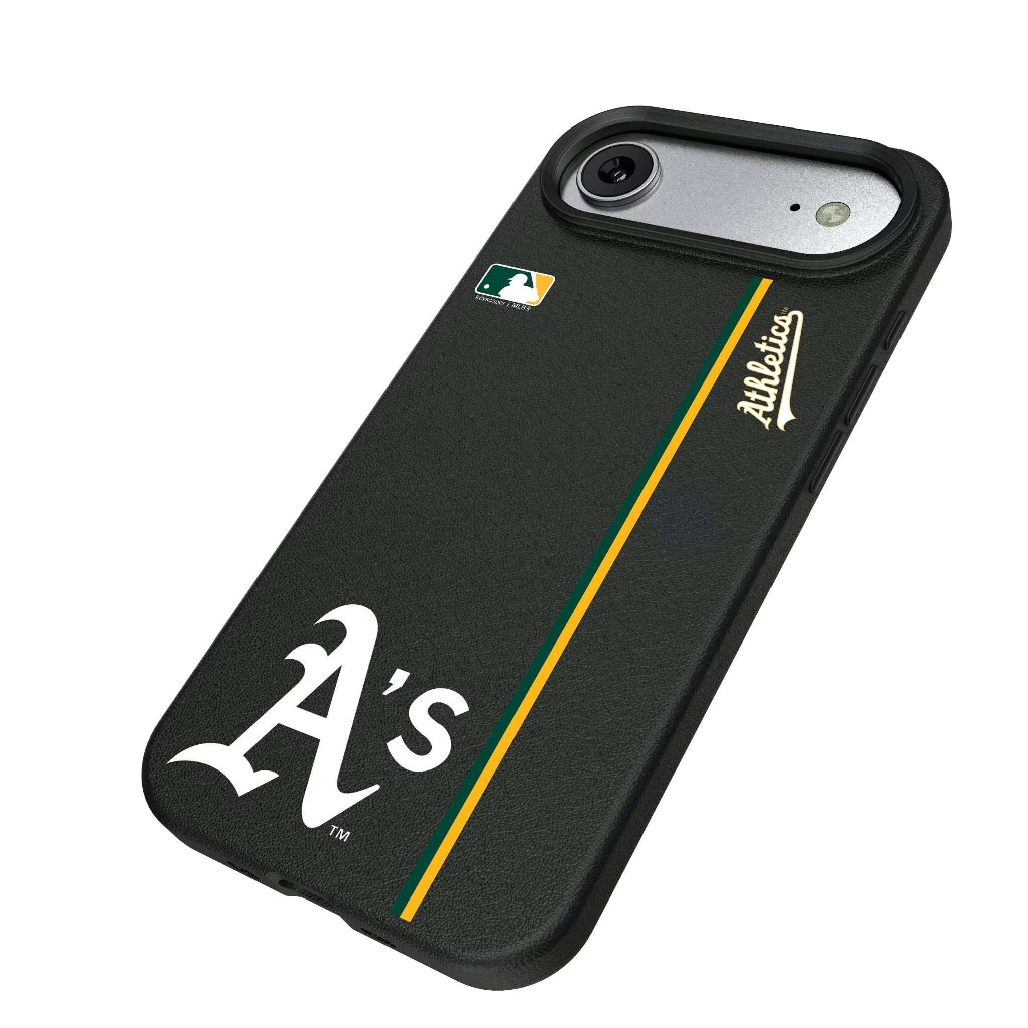 Oakland Athletics Sidebar iPhone MagSafe Compatible Phone Case for Apple iPhone - Isometric View#Device_iPhone Air