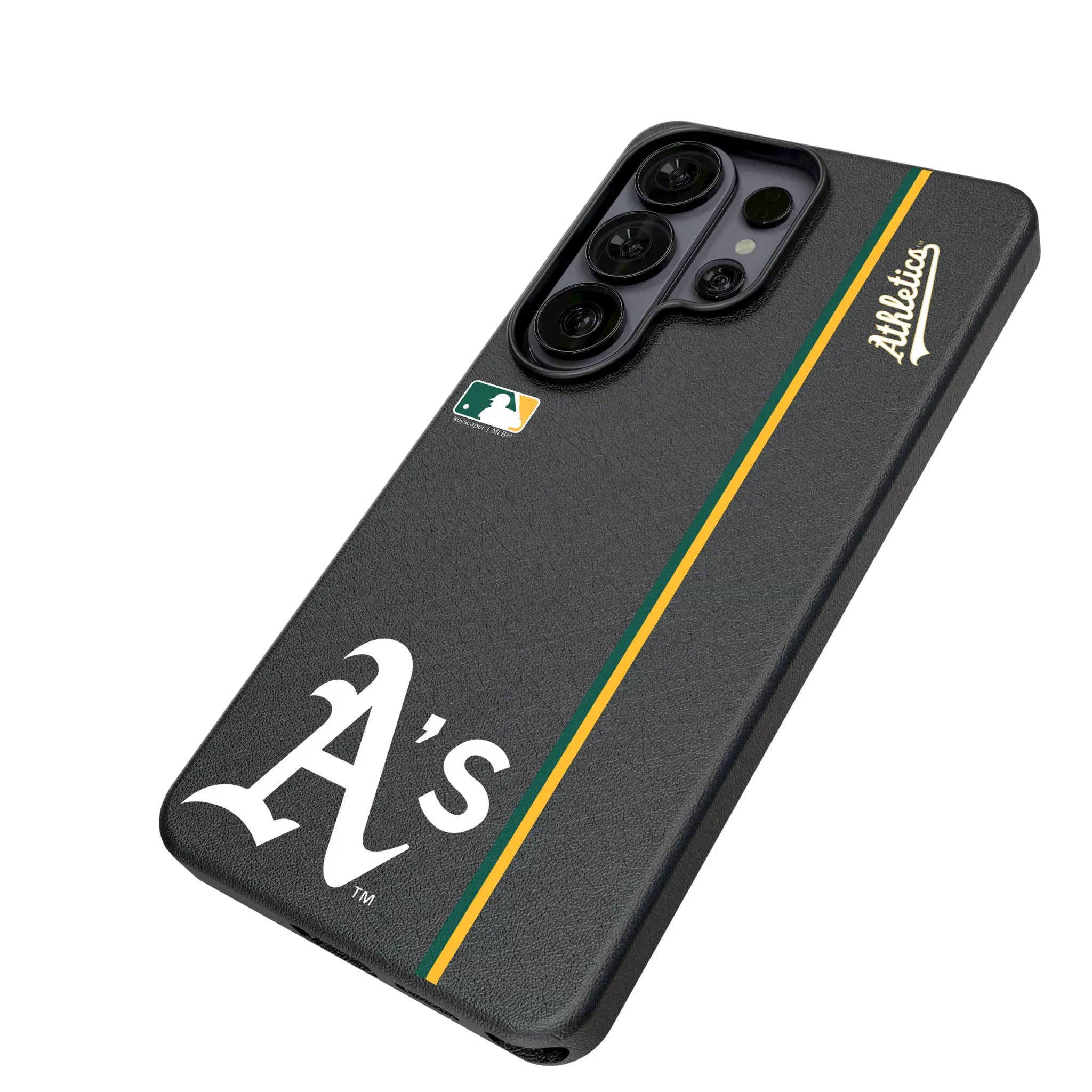 Oakland Athletics Sidebar Galaxy MagSafe Compatible Phone Case for Samsung Galaxy - Isometric View#Device_Galaxy S26 Ultra