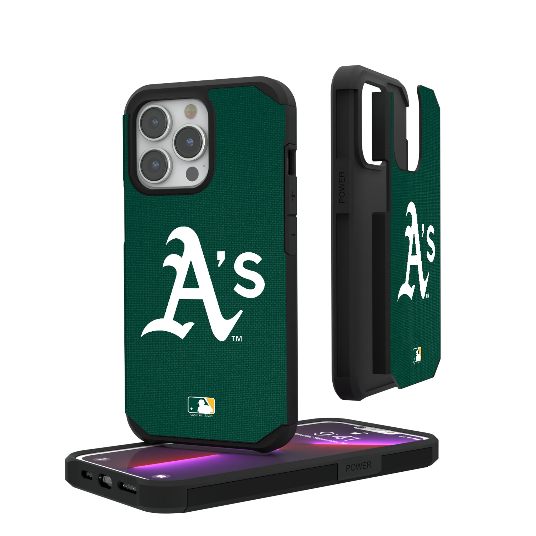 Oakland Athletics Solid iPhone Rugged Phone Case for Apple iPhone