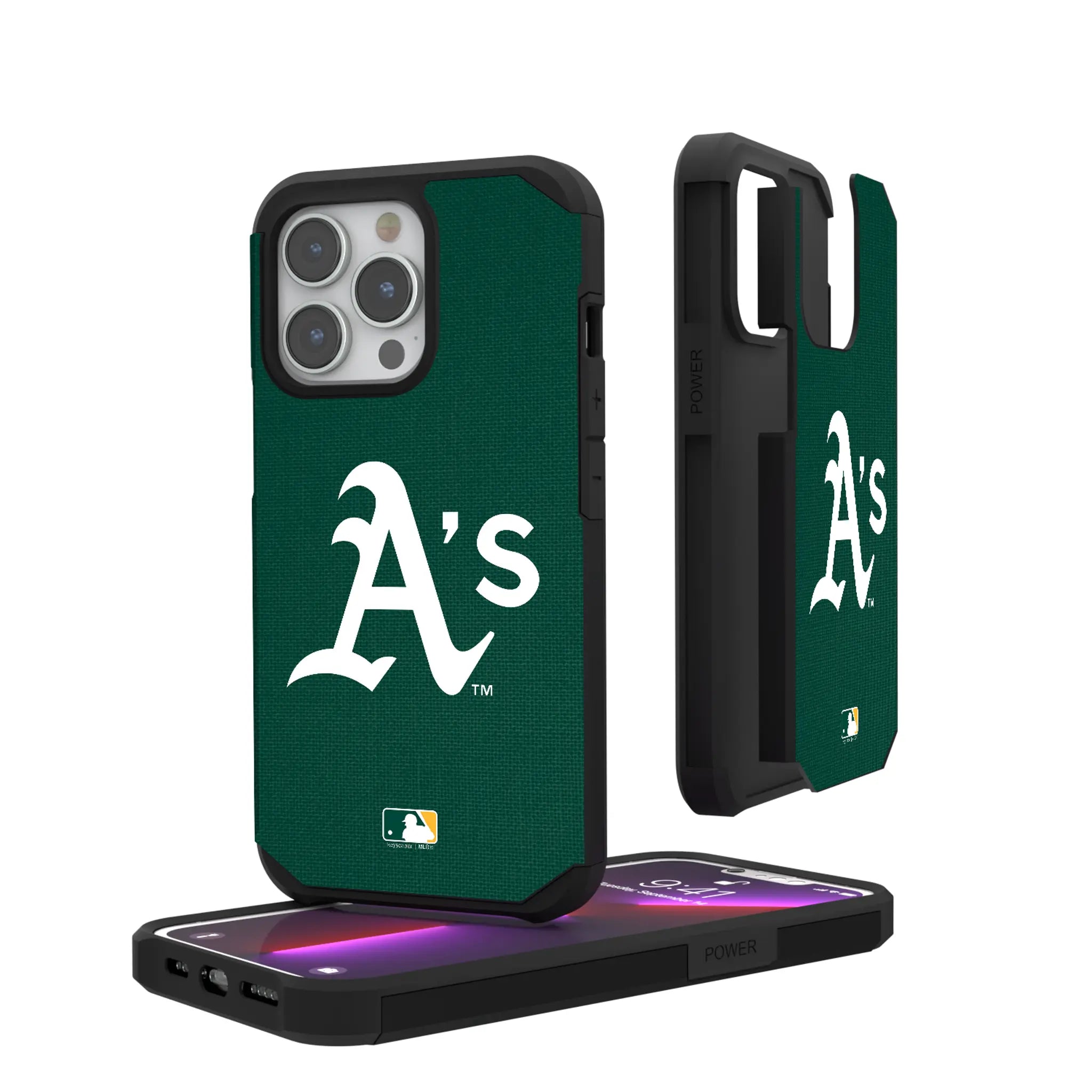 Oakland Athletics Solid iPhone Rugged Phone Case for Apple iPhone