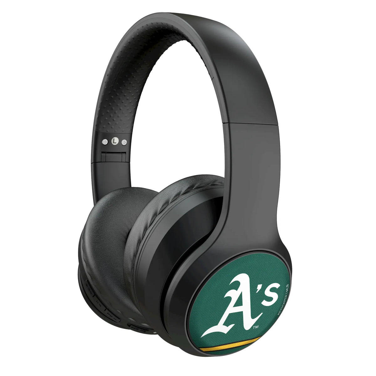 Oakland Athletics Stripe Wireless Over-Ear Headphones With Case