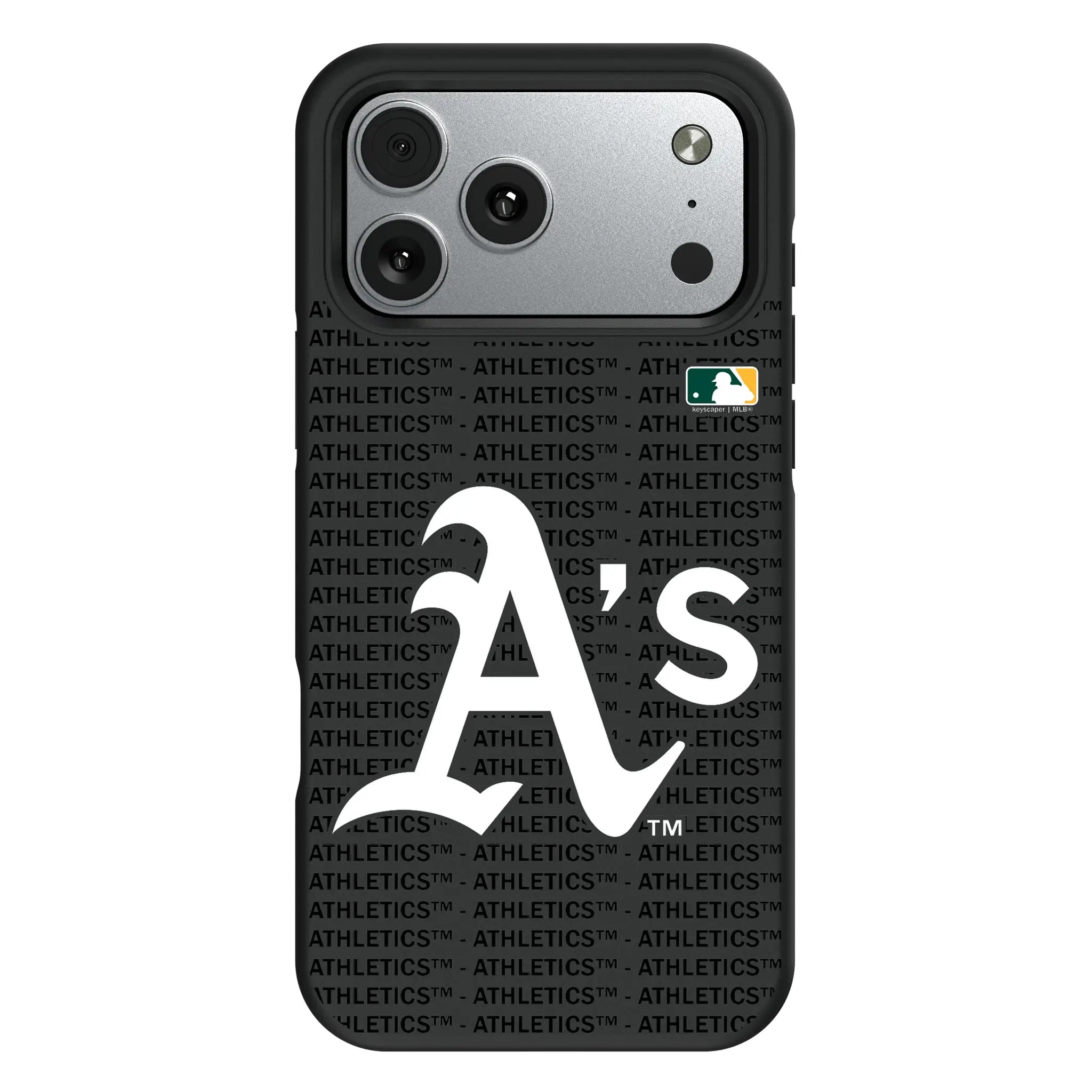 Oakland Athletics Text Backdrop iPhone Bump Phone Case for Apple iPhone#Device_iPhone 17 Pro Max