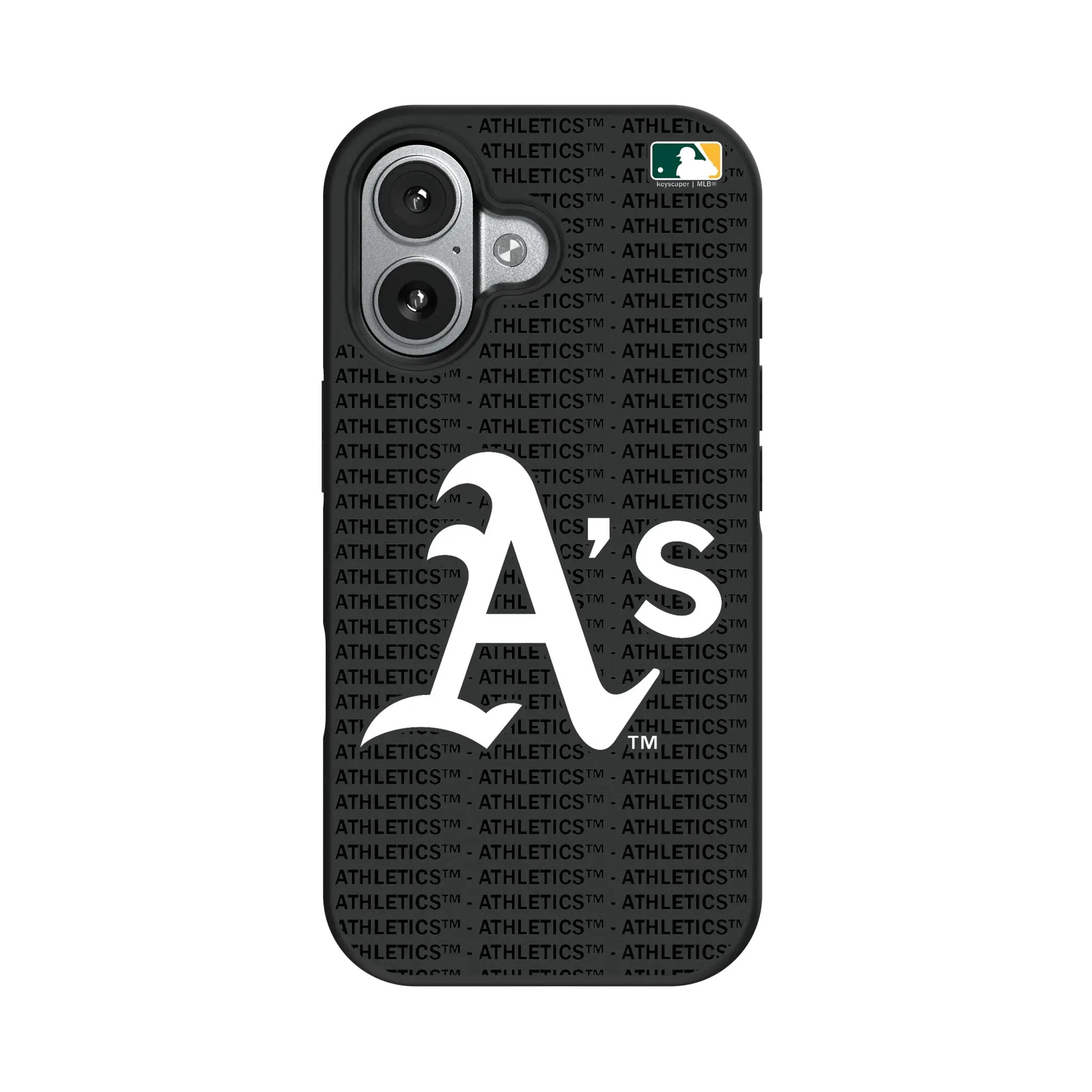Oakland Athletics Text Backdrop iPhone Bump Phone Case for Apple iPhone#Device_iPhone 17