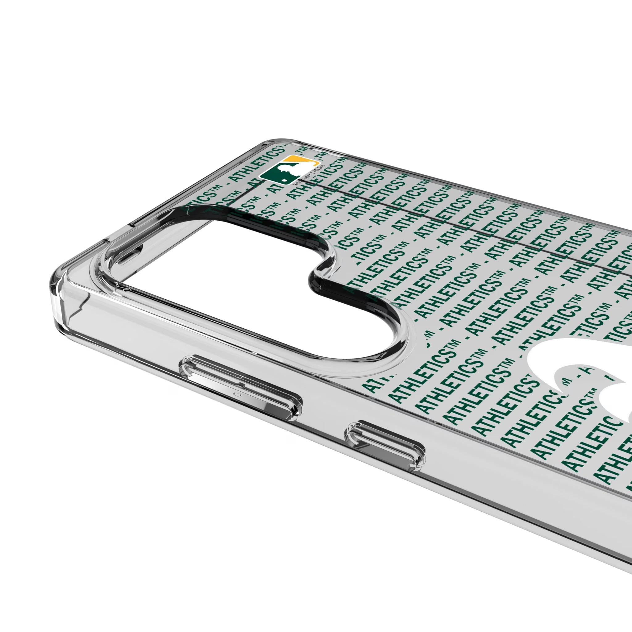 Oakland Athletics Text Backdrop Galaxy Clear Phone Case for Samsung Galaxy - Detail